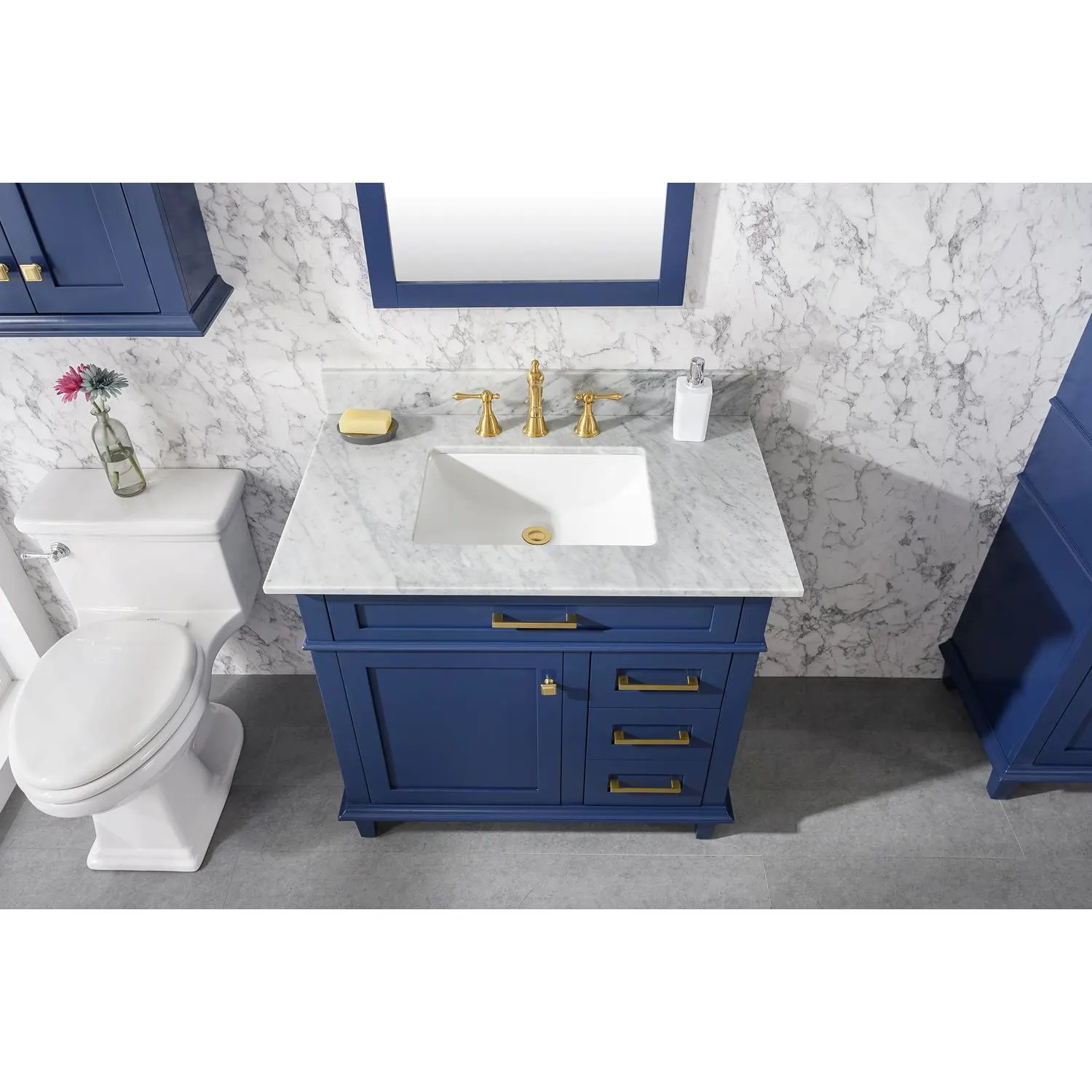 Legion Furniture 36 Inch Carrara White Top Ceramic Sink Vanity Cabinet - image 12