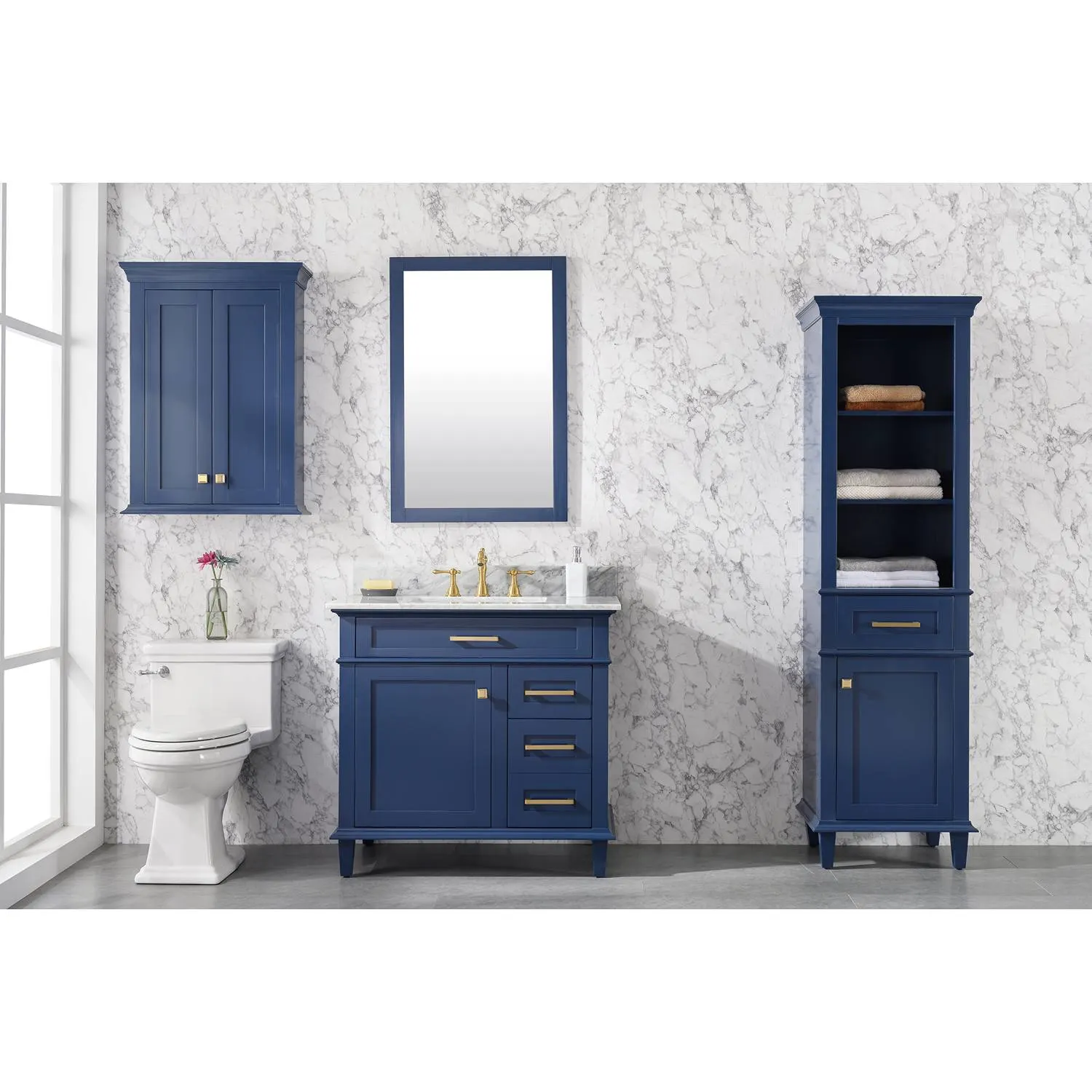 Legion Furniture 36 Inch Carrara White Top Ceramic Sink Vanity Cabinet - image 19