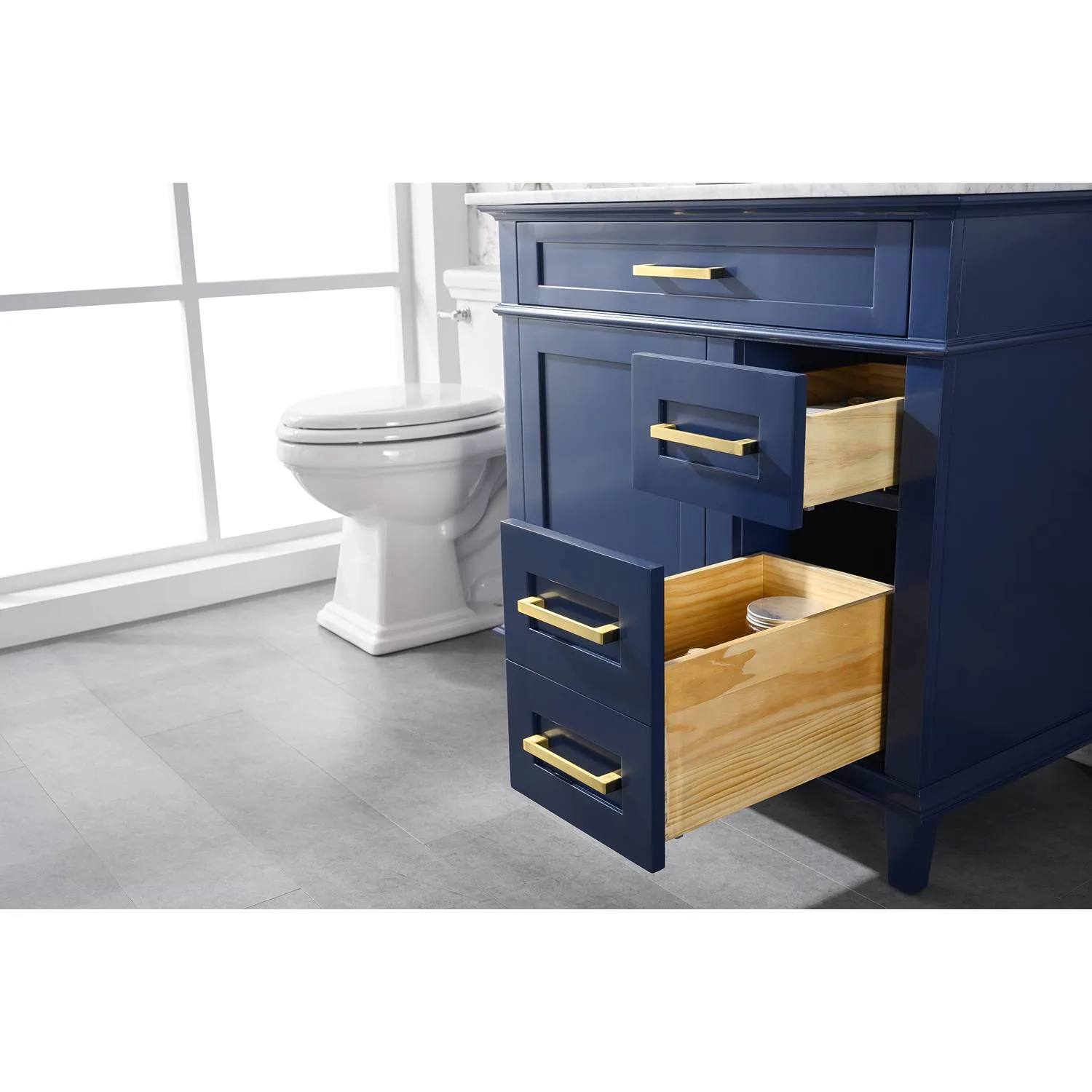 Legion Furniture 36 Inch Carrara White Top Ceramic Sink Vanity Cabinet - image 6