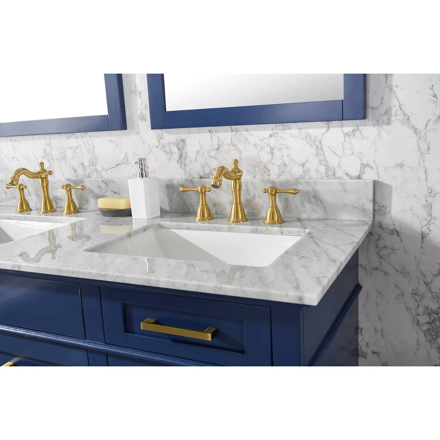 Legion Furniture 54 Inch Carrara White Top Double Sink Vanity Cabinet - image 8