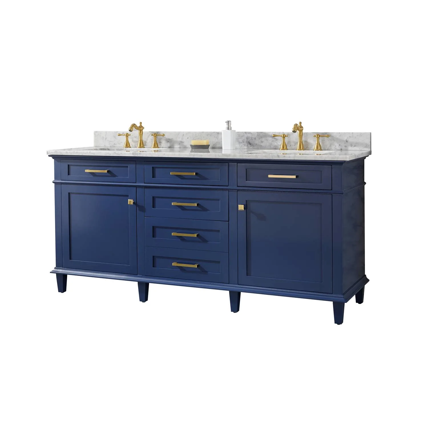 Legion Furniture 72 Inch Carrara White Top Double Sink Vanity Cabinet - image 15