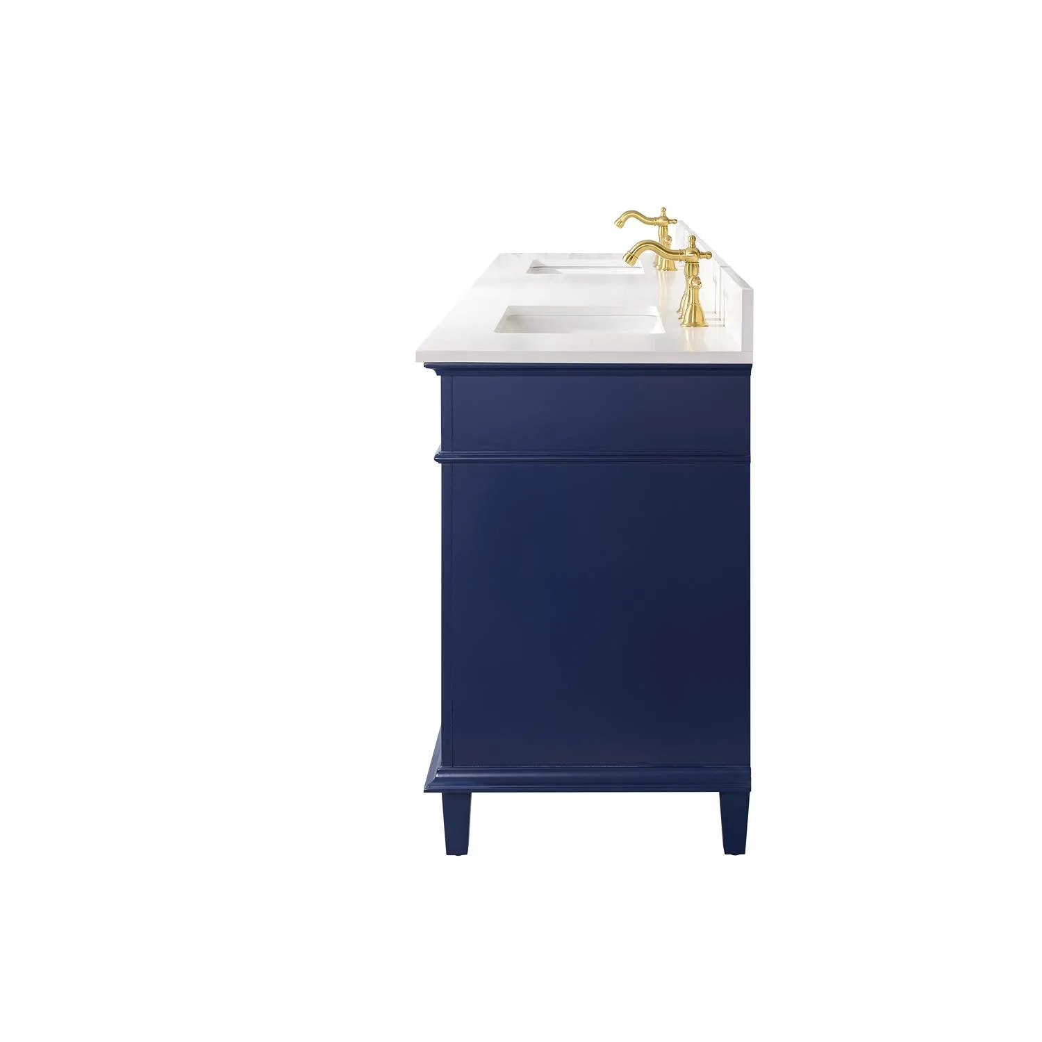 Legion Furniture 80 Inch Carrara White Top Double Sink Vanity Cabinet - image 21
