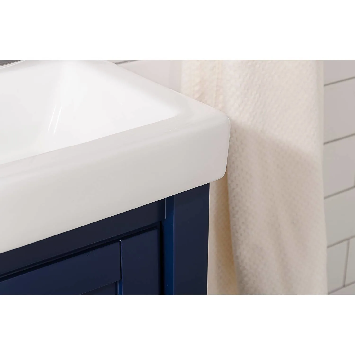 Legion Furniture 18 Inch White Ceramic Top and Sink Vanity Cabinet - image 4