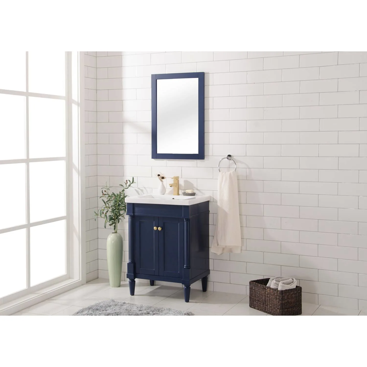 Legion Furniture 24 Inch White Ceramic Top and Sink Vanity Cabinet - image 10