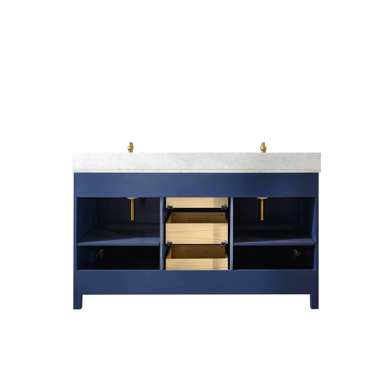 Legion Furniture 60 Inch Carrara White Top Double Sink Vanity Cabinet - image 11