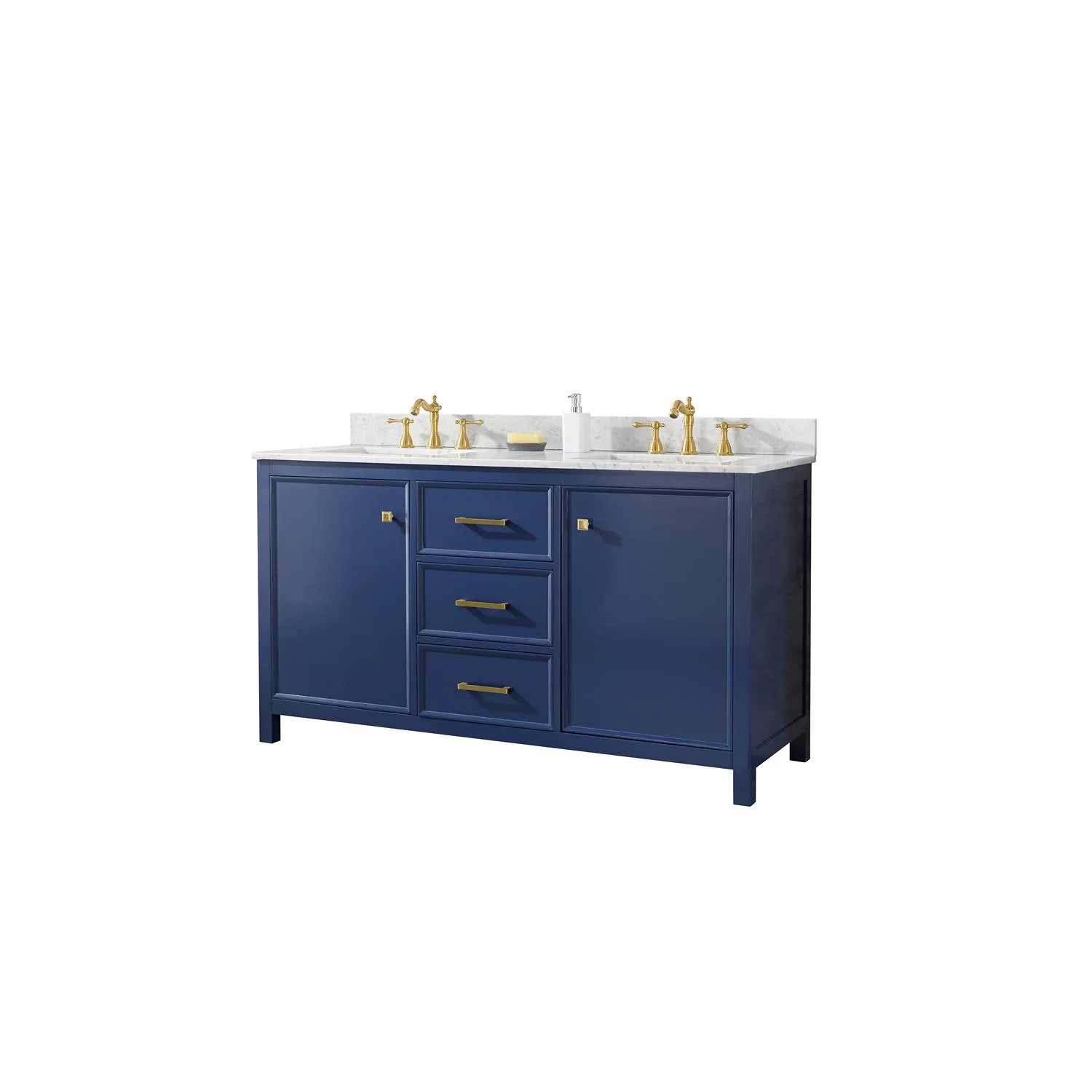 Legion Furniture 60 Inch Carrara White Top Double Sink Vanity Cabinet - image 12