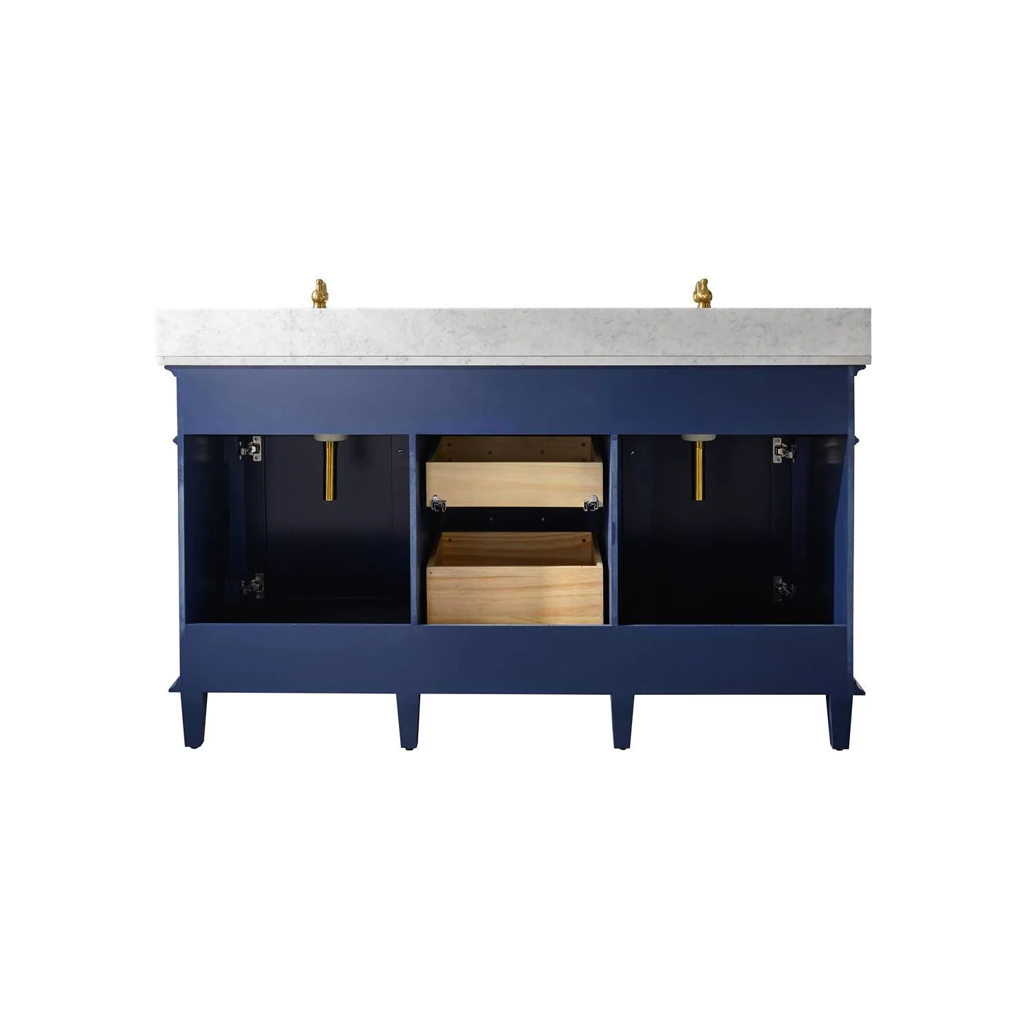 Legion Furniture 60 Inch Carrara White Top Double Sink Vanity Cabinet - image 17