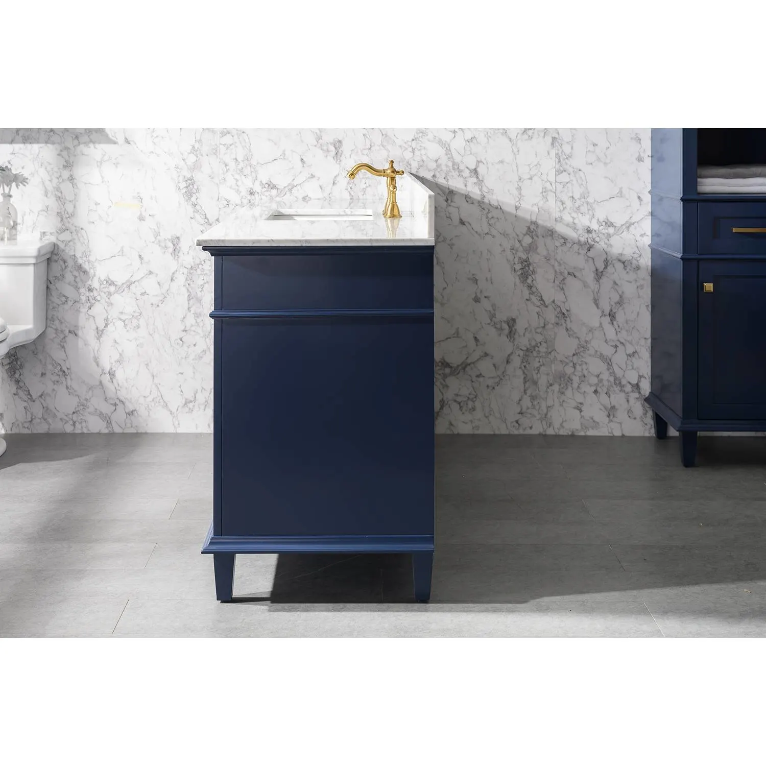 Legion Furniture 60 Inch Carrara White Top Ceramic Sink Vanity Cabinet - image 13