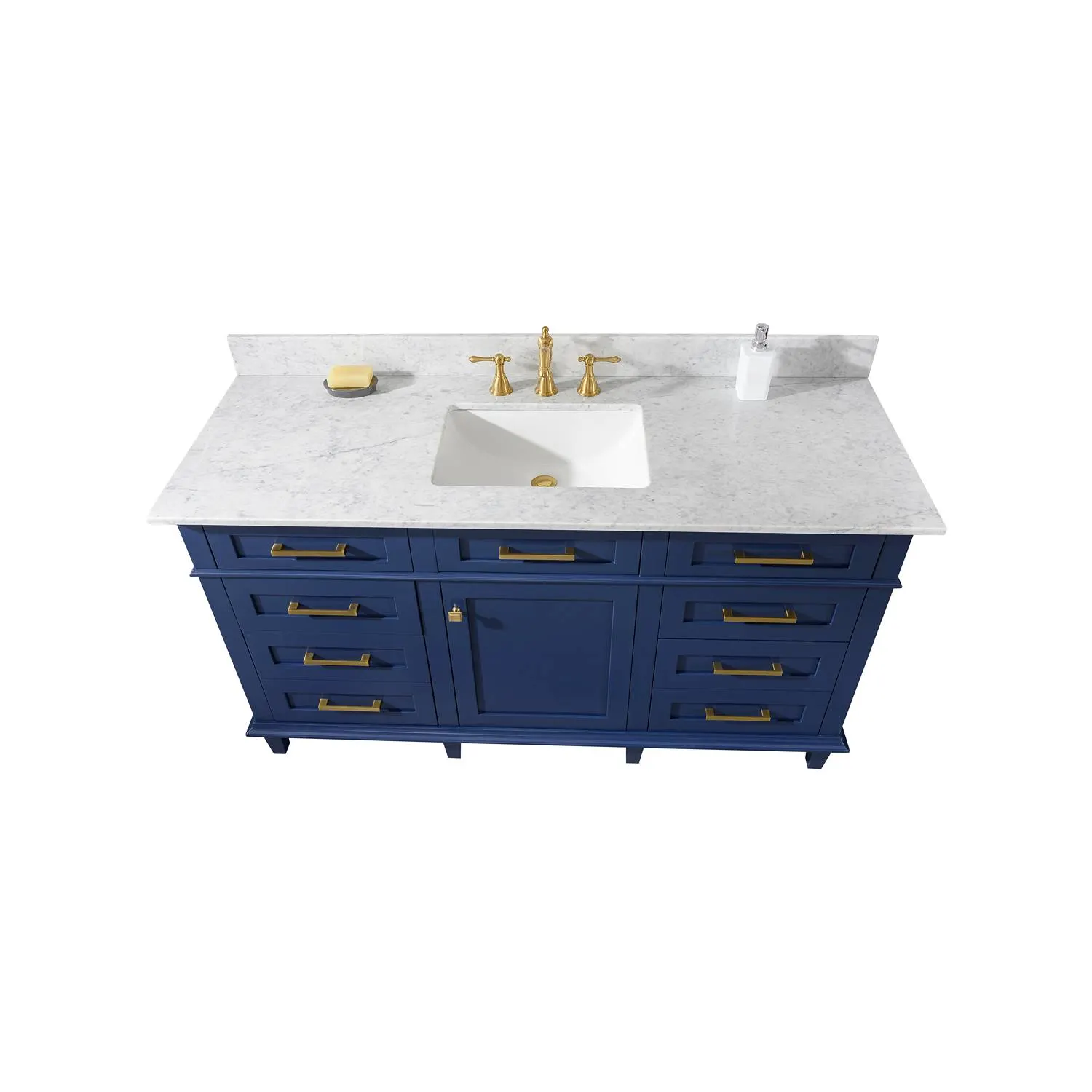 Legion Furniture 60 Inch Carrara White Top Ceramic Sink Vanity Cabinet - image 20