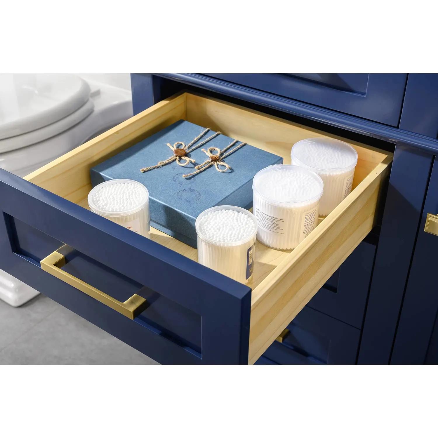 Legion Furniture 60 Inch Carrara White Top Ceramic Sink Vanity Cabinet - image 10
