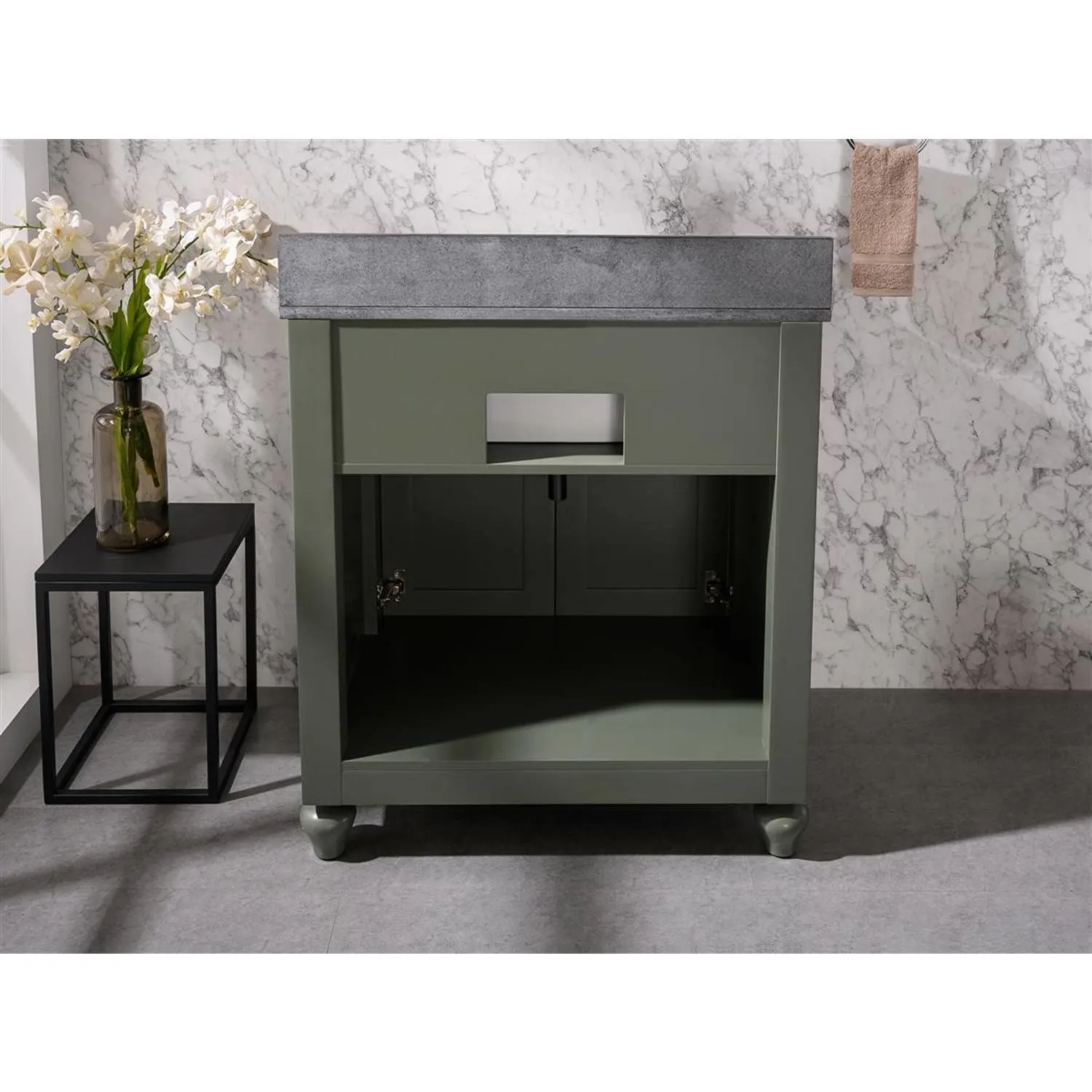 Legion Furniture 30 Inch Black Granite Top Ceramic Sink Vanity Cabinet - image 8