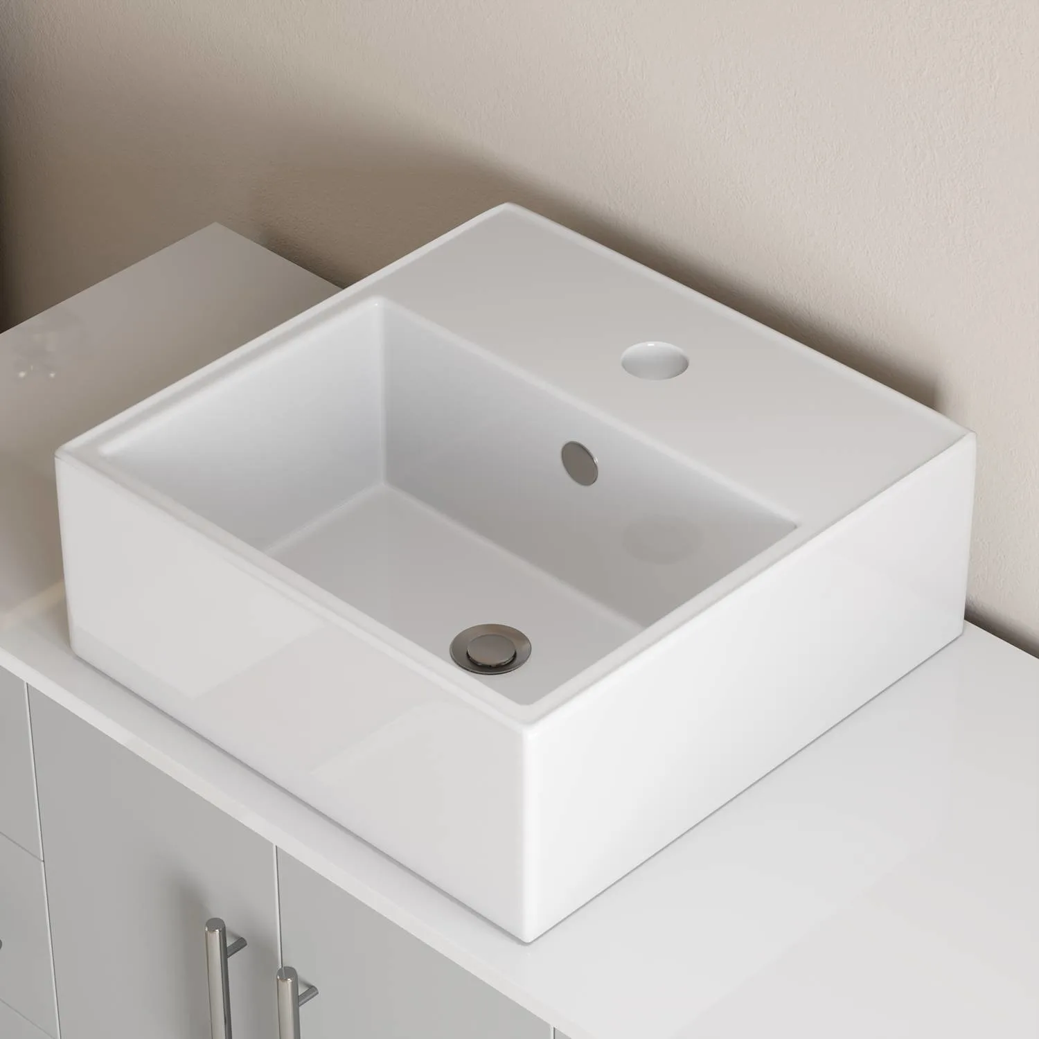 Cambridge Plumbing Complete 48 Inch White Porcelain Gray Vanity Set - image 5