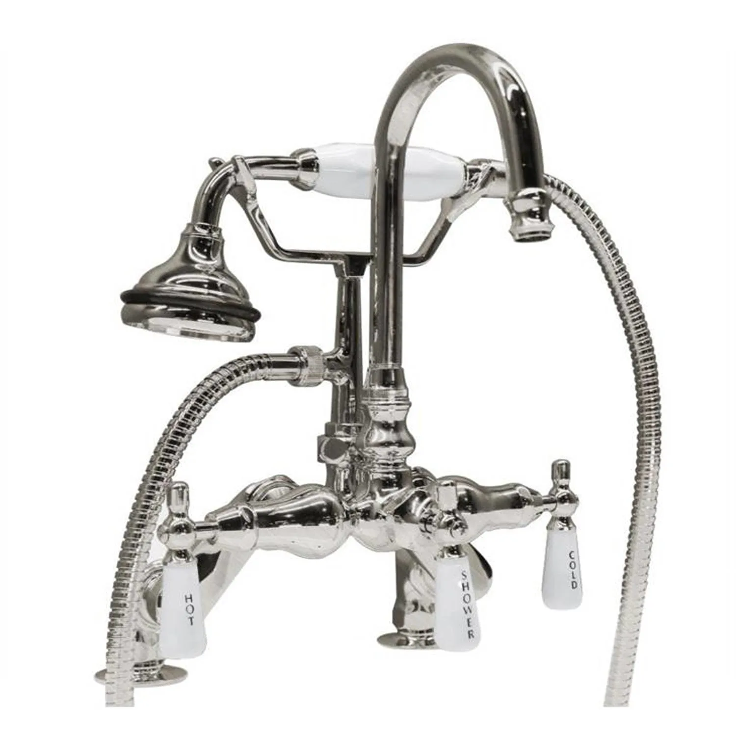 Cambridge Plumbing 13 Inch Wall Mount With Shower British Telephone Faucet - image 1