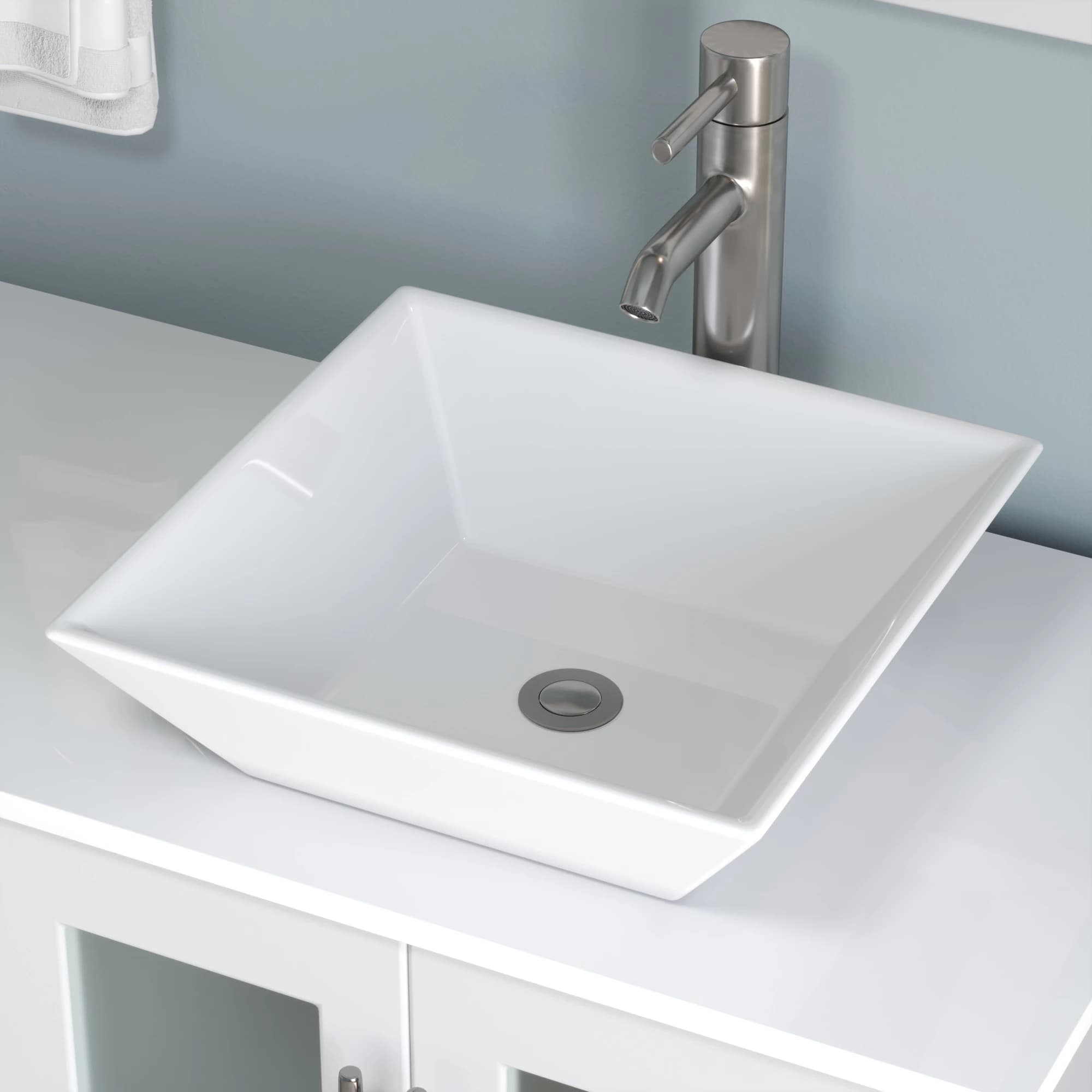 Cambridge Plumbing Complete 72 Inch White Porcelain White Vanity Set - image 3