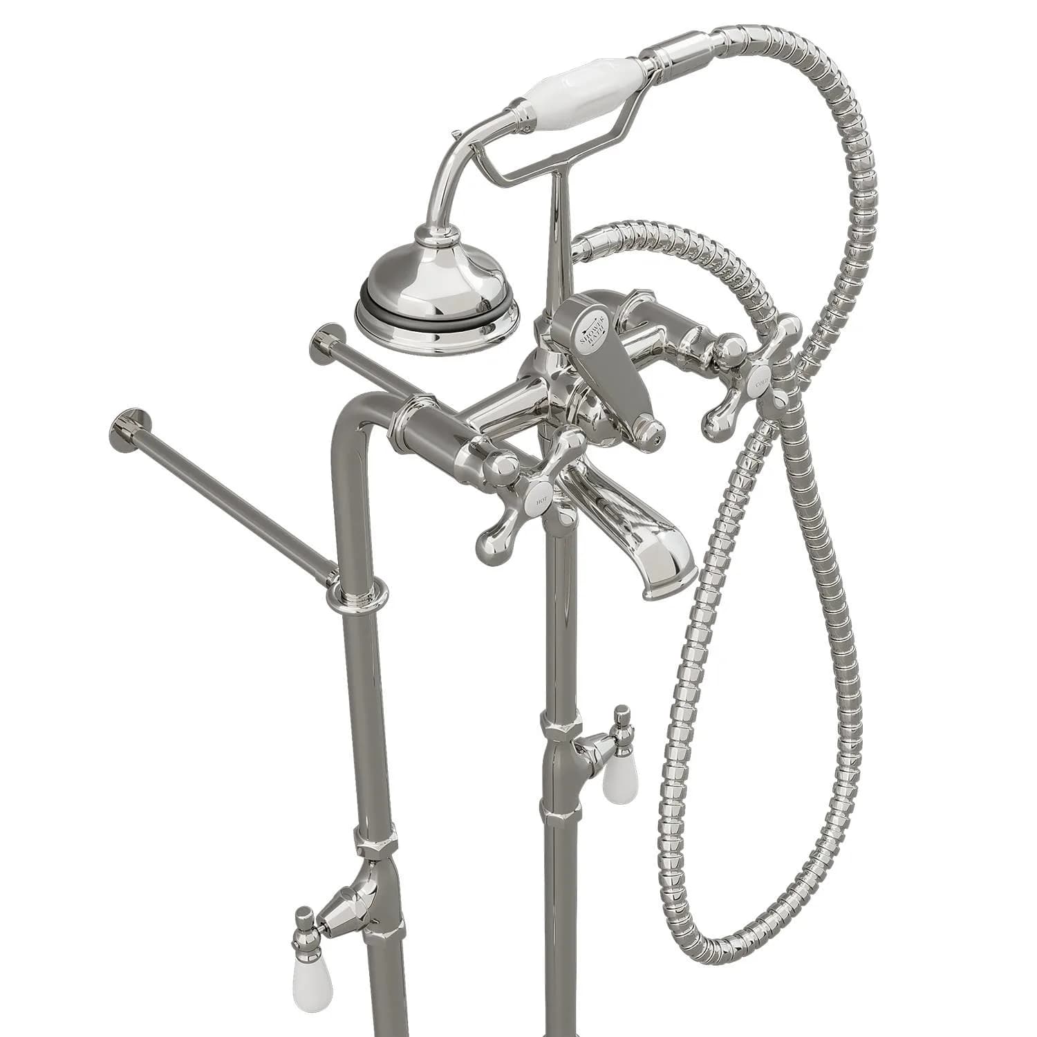 Cambridge Plumbing 5 Inch Floor Standing British Telephone Faucet - image 2