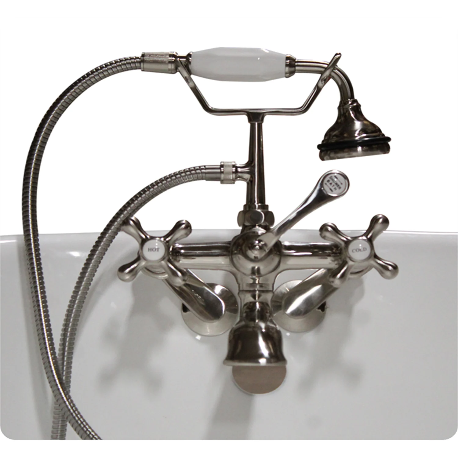 Cambridge Plumbing 12 Inch Wall Mount With Shower British Telephone Faucet - image 2