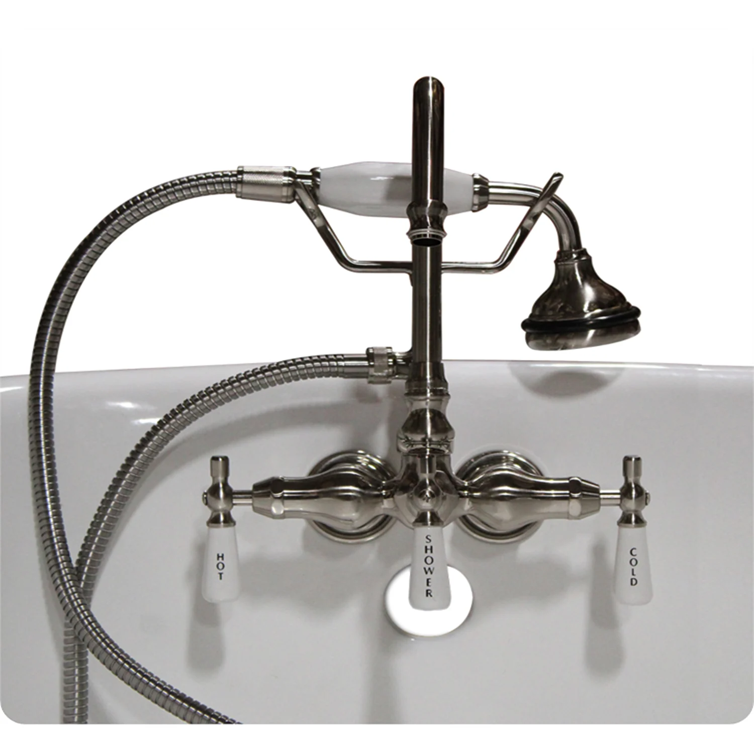 Cambridge Plumbing 13 Inch Wall Mount With Shower Gooseneck Faucet - image 2