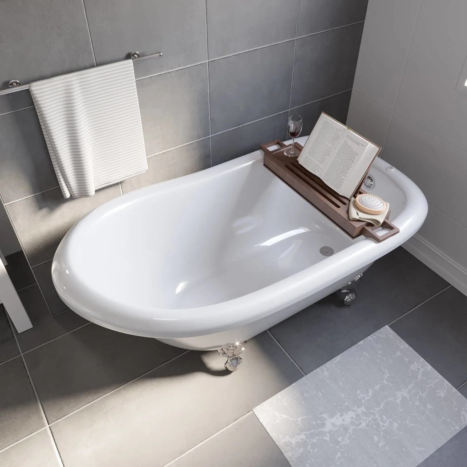 Cambridge Plumbing 60 Inch Clawfoot Slipper USA Quality Bathtub - image 2