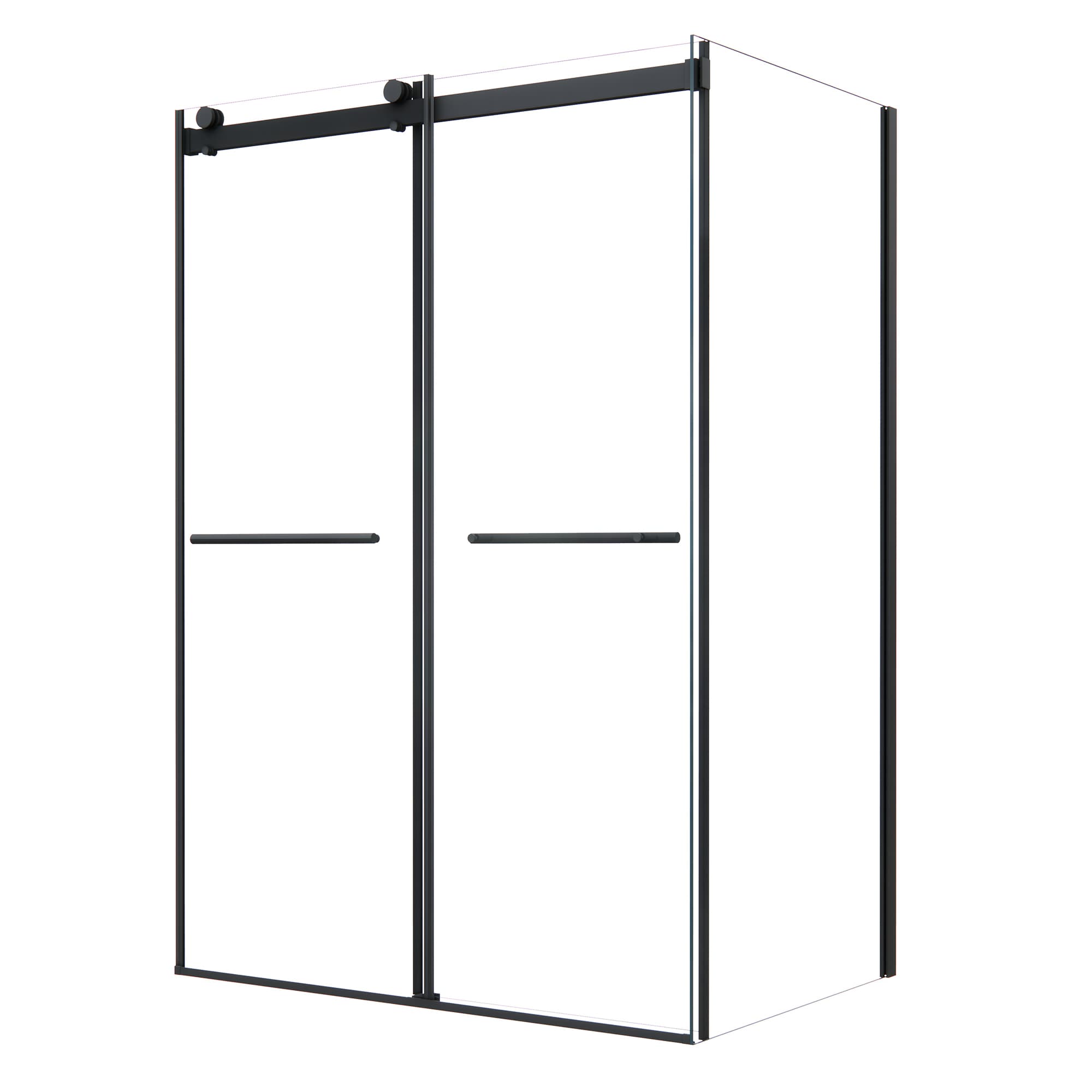 Altair Belizzi By-Pass Frameless Exposed Roller Shower Enclosure - photo 2 of 16