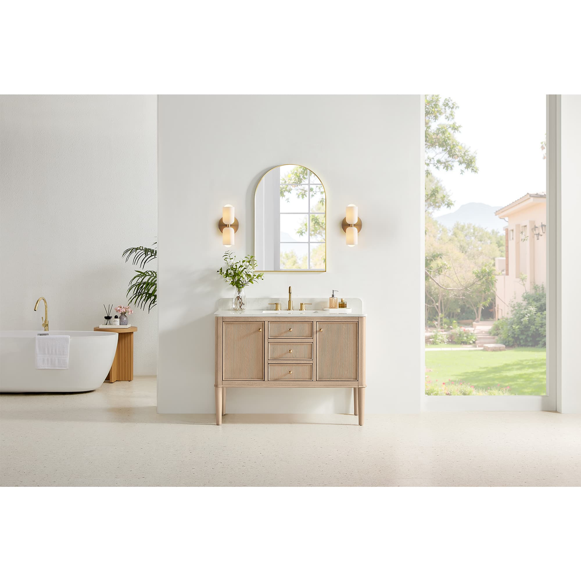 Altair Blaise Freestanding Bathroom Vanity in Light Oak - photo 15 of 16