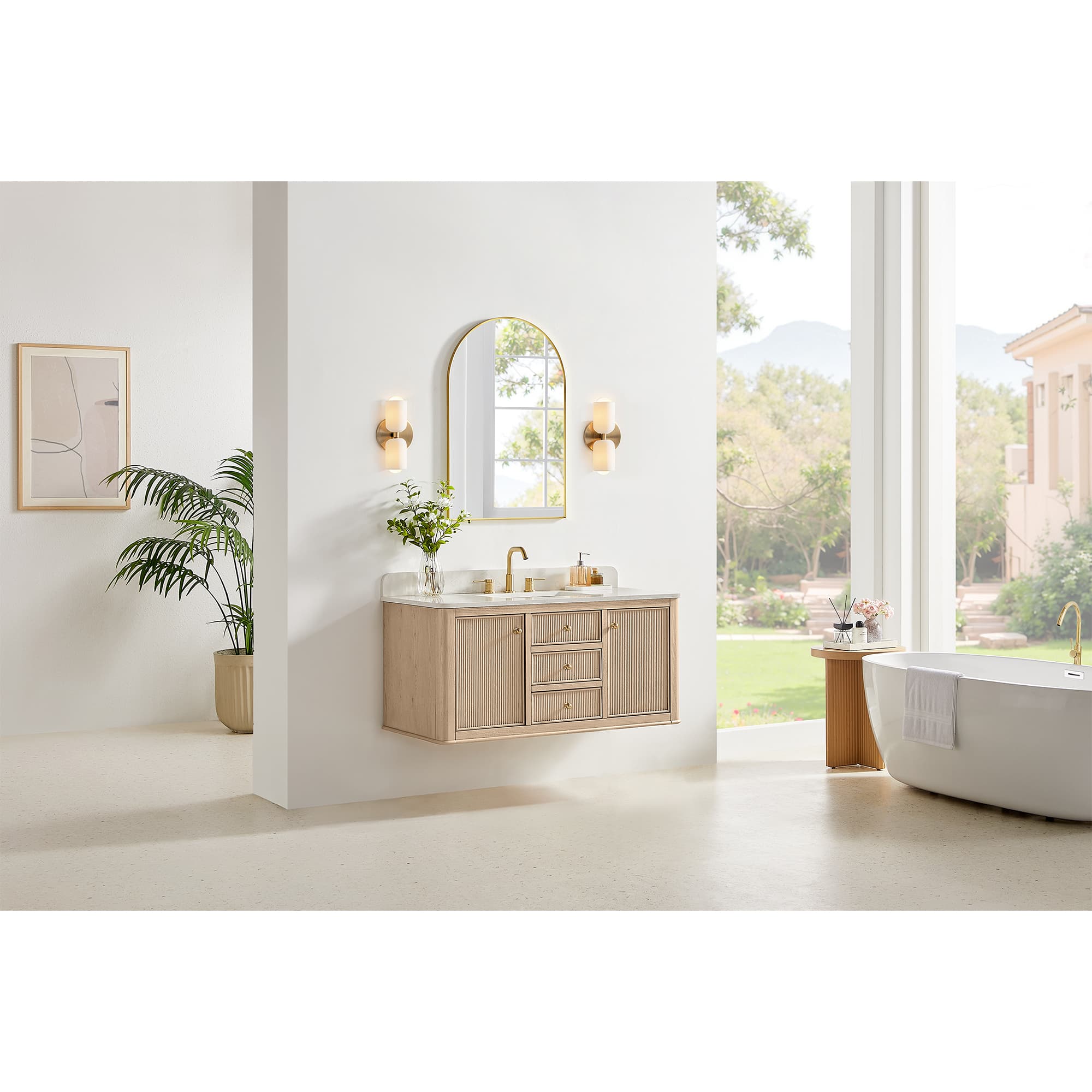 Altair Blaise Freestanding Bathroom Vanity in Light Oak - photo 16 of 16