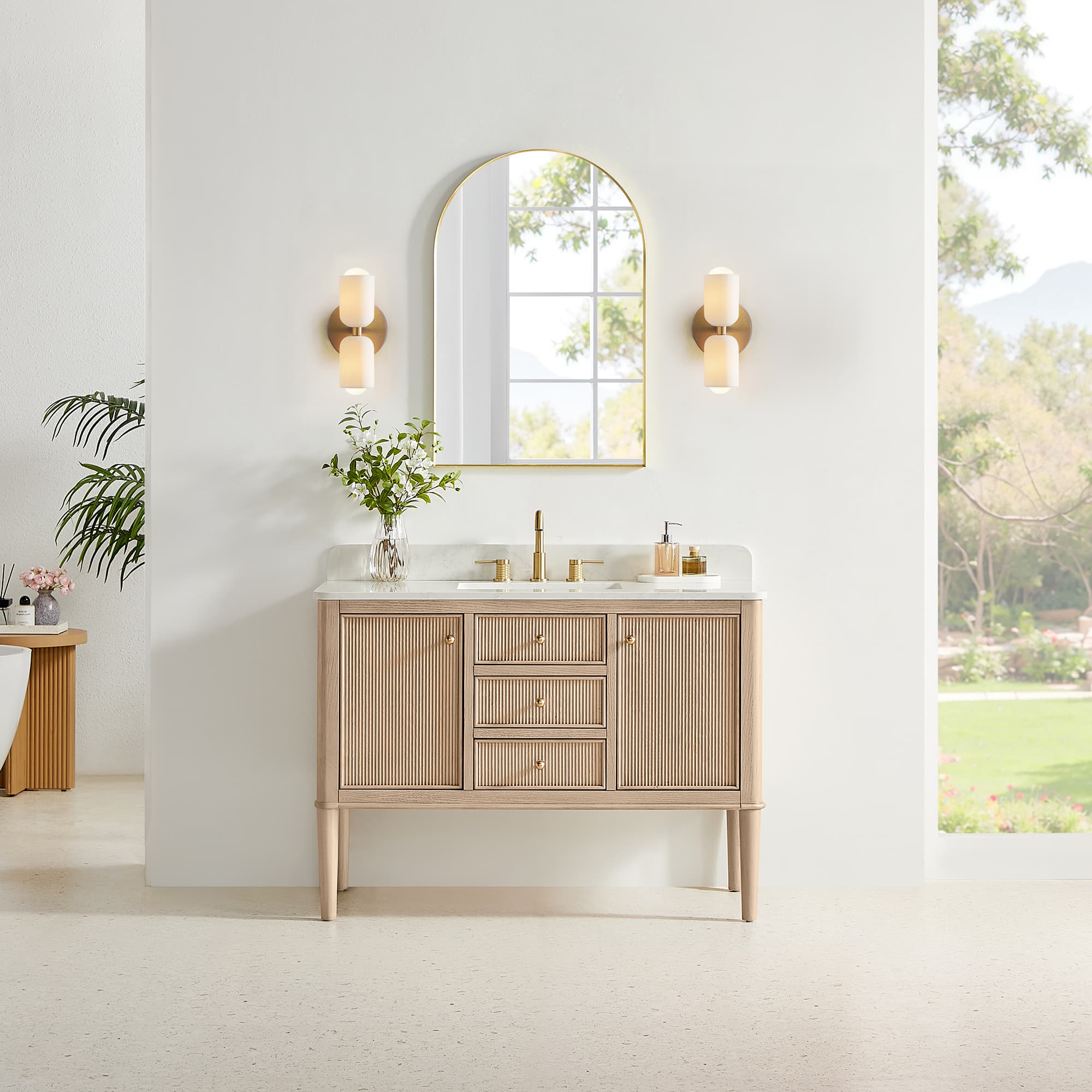 Altair Blaise Freestanding Bathroom Vanity in Light Oak - photo 2 of 16
