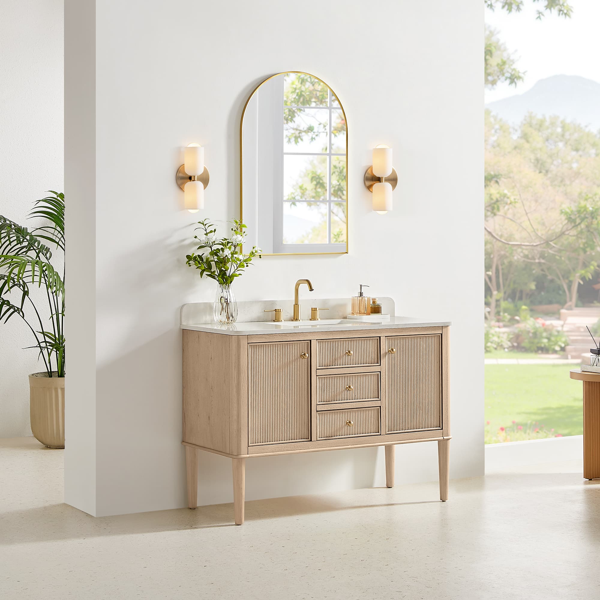Altair Blaise Freestanding Bathroom Vanity in Light Oak - photo 3 of 16