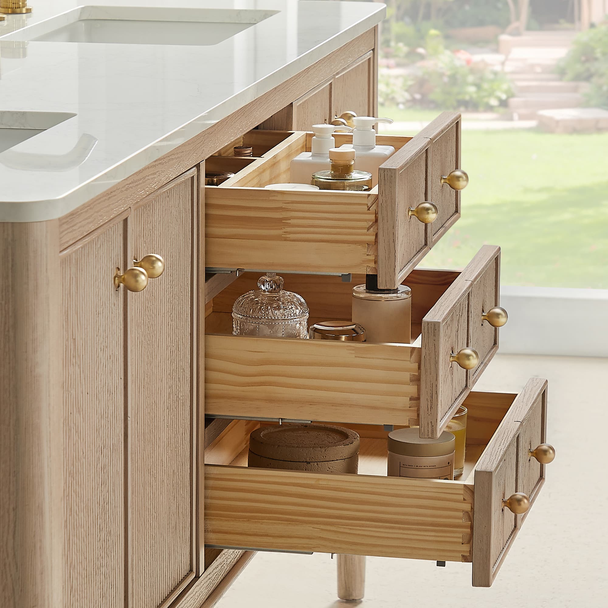 Altair Blaise Freestanding Bathroom Vanity in Light Oak - photo 5 of 16