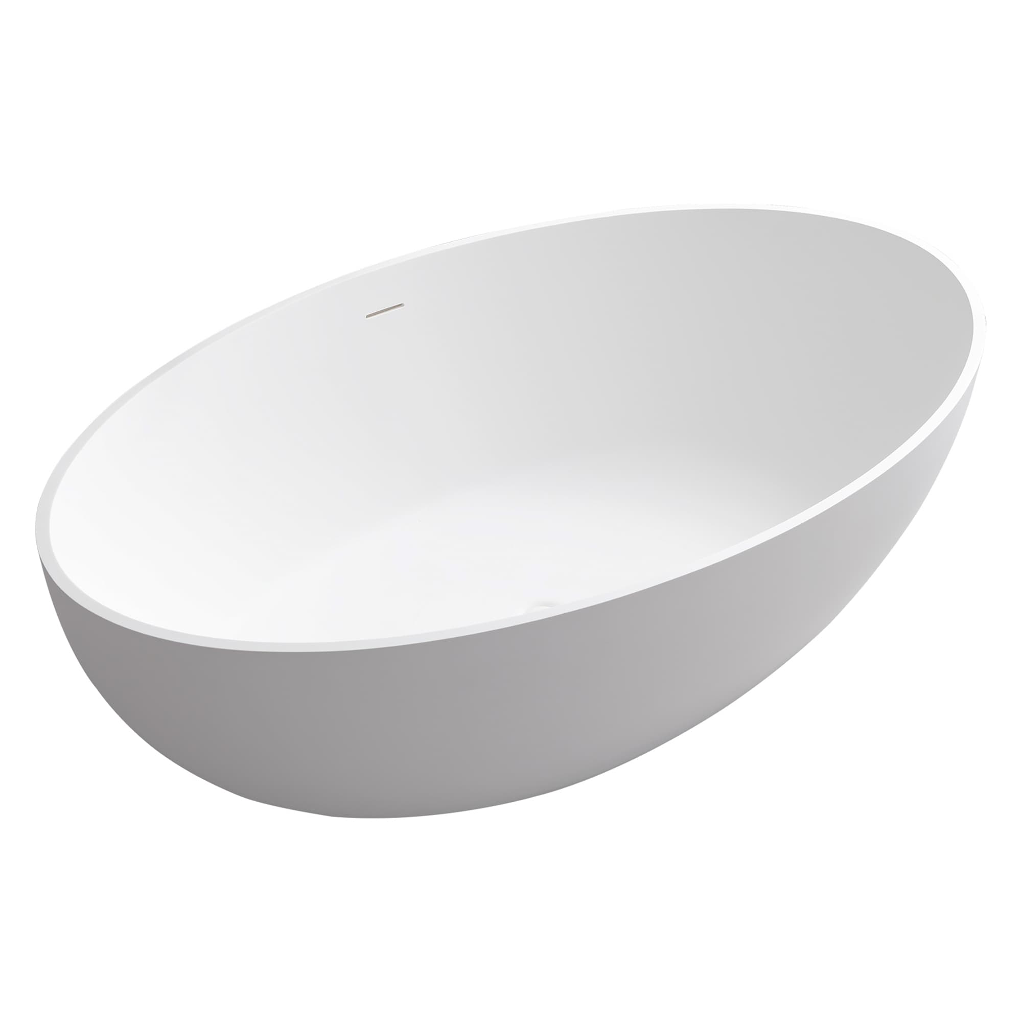 Altair Cacciar 67 Inch Solid Surface Freestanding Soaking Bathtub - photo 3 of 24