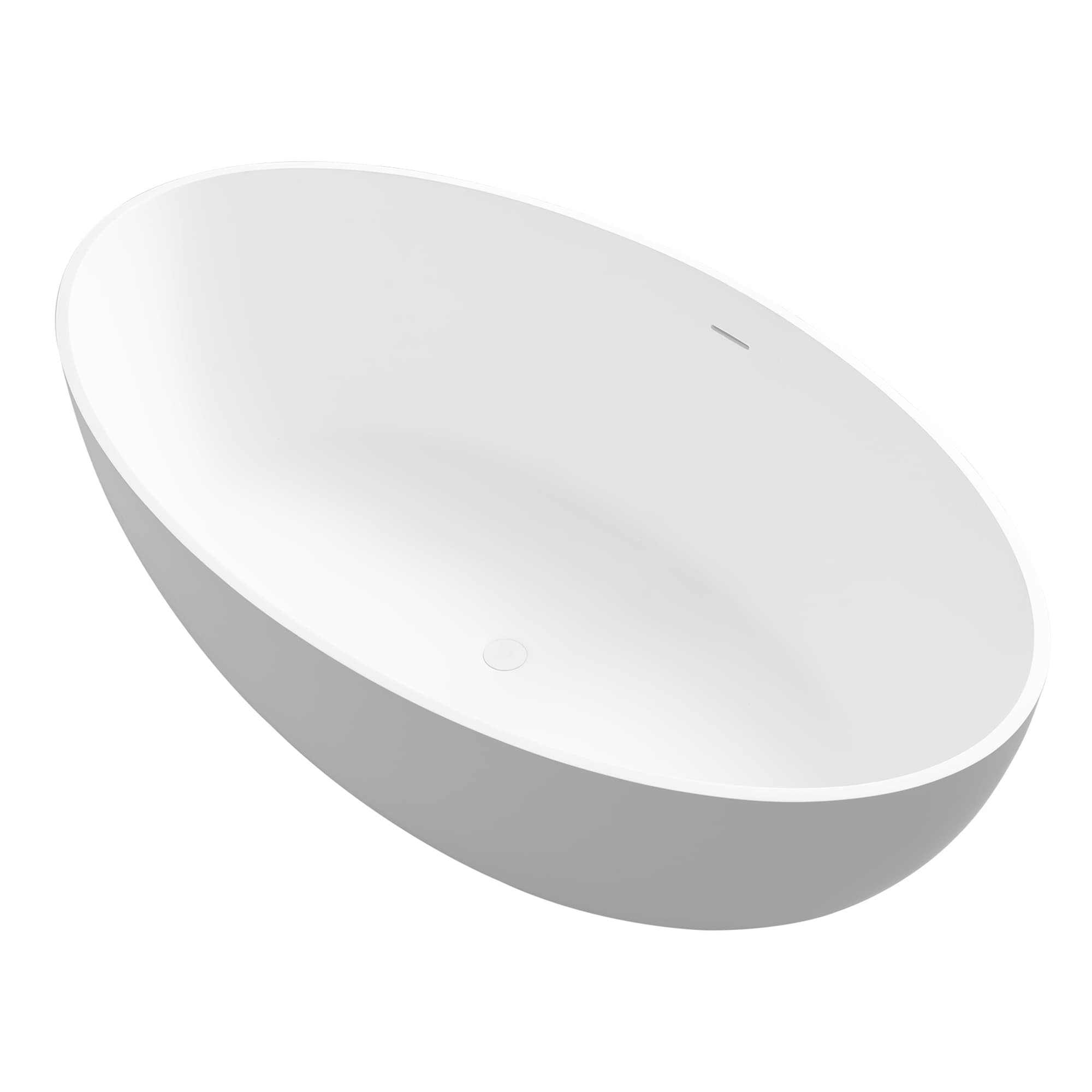 Altair Cacciar 67 Inch Solid Surface Freestanding Soaking Bathtub - photo 4 of 24