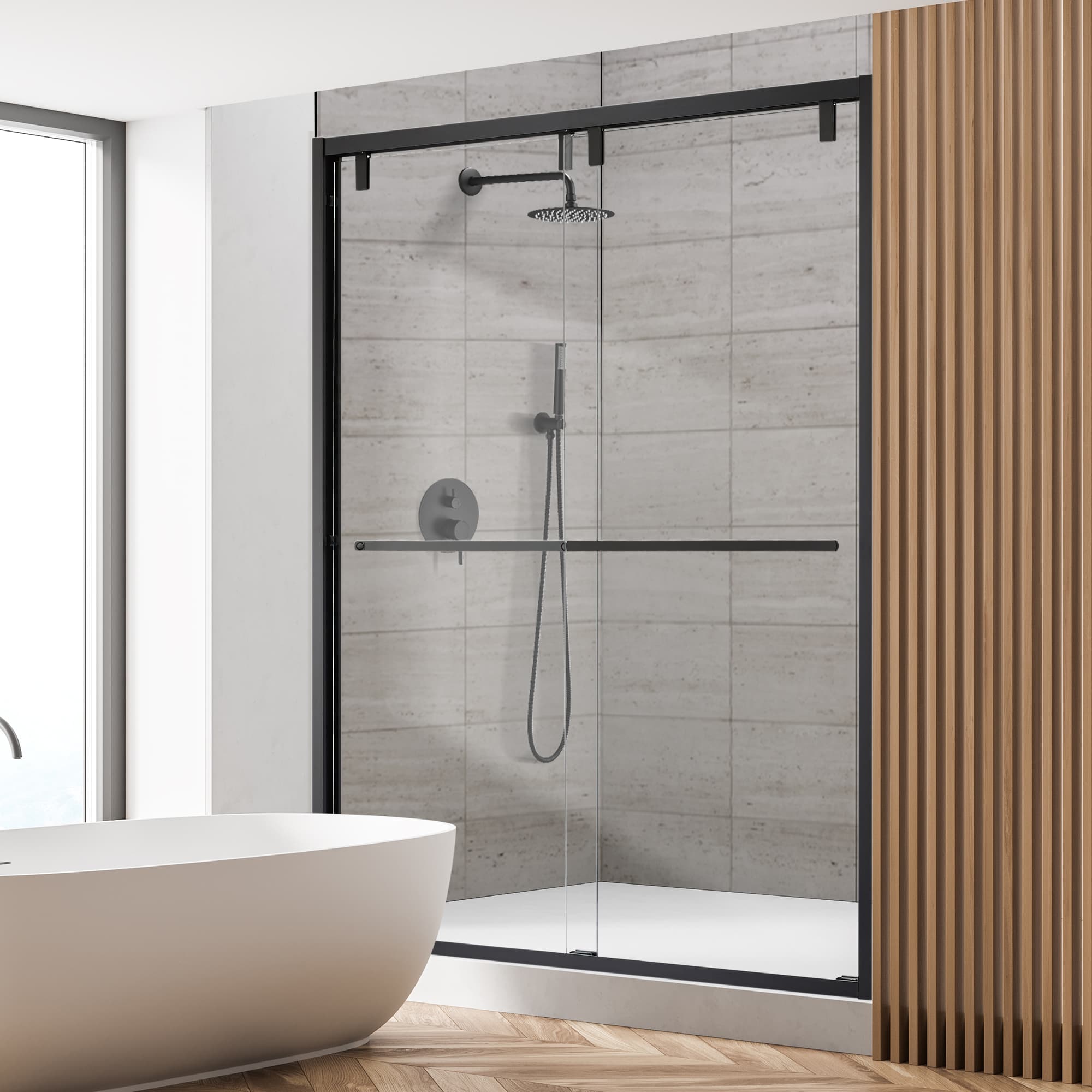 Altair Caspar By-Pass Semi-Frameless Shower Door - photo 4 of 12