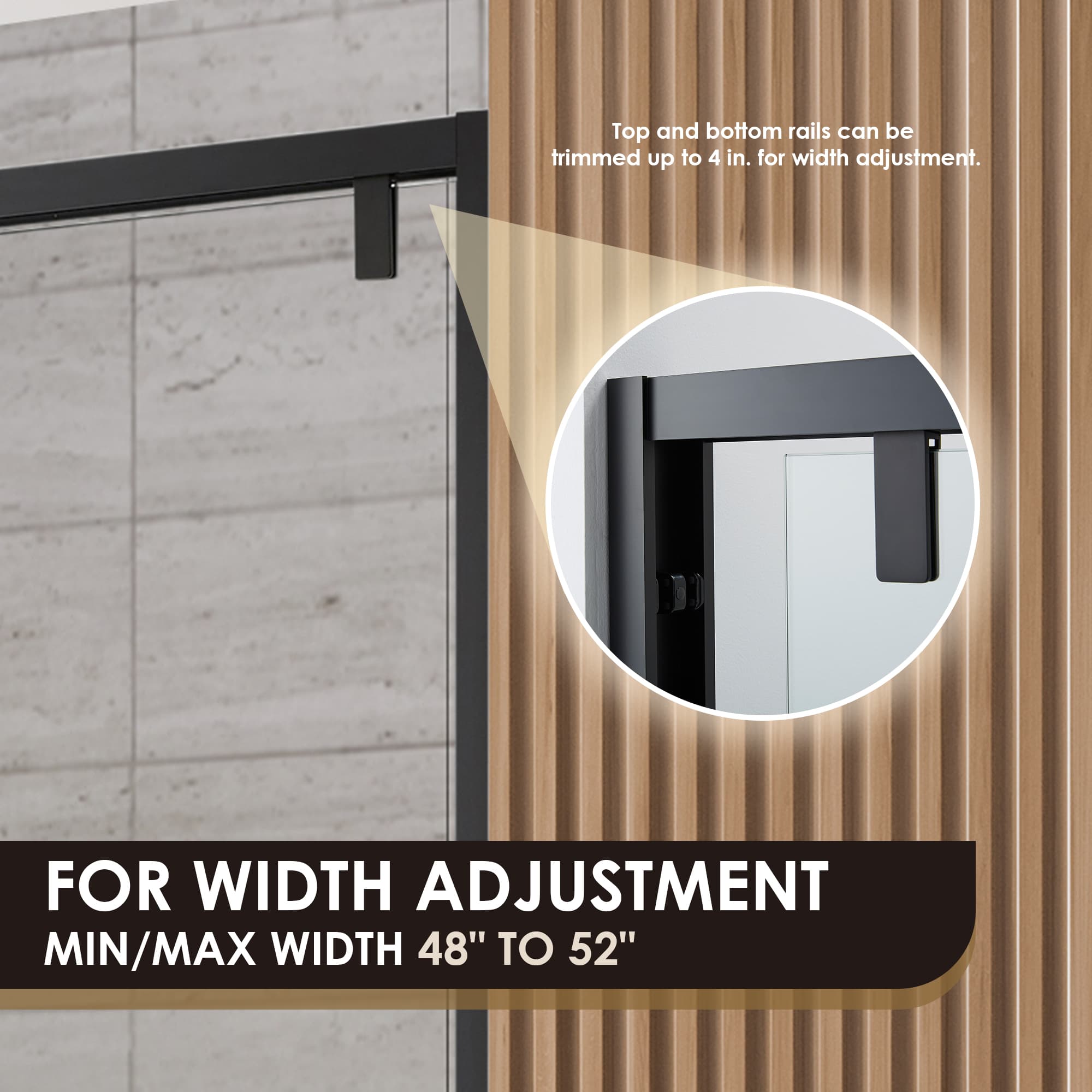 Altair Caspar By-Pass Semi-Frameless Shower Door - photo 8 of 12