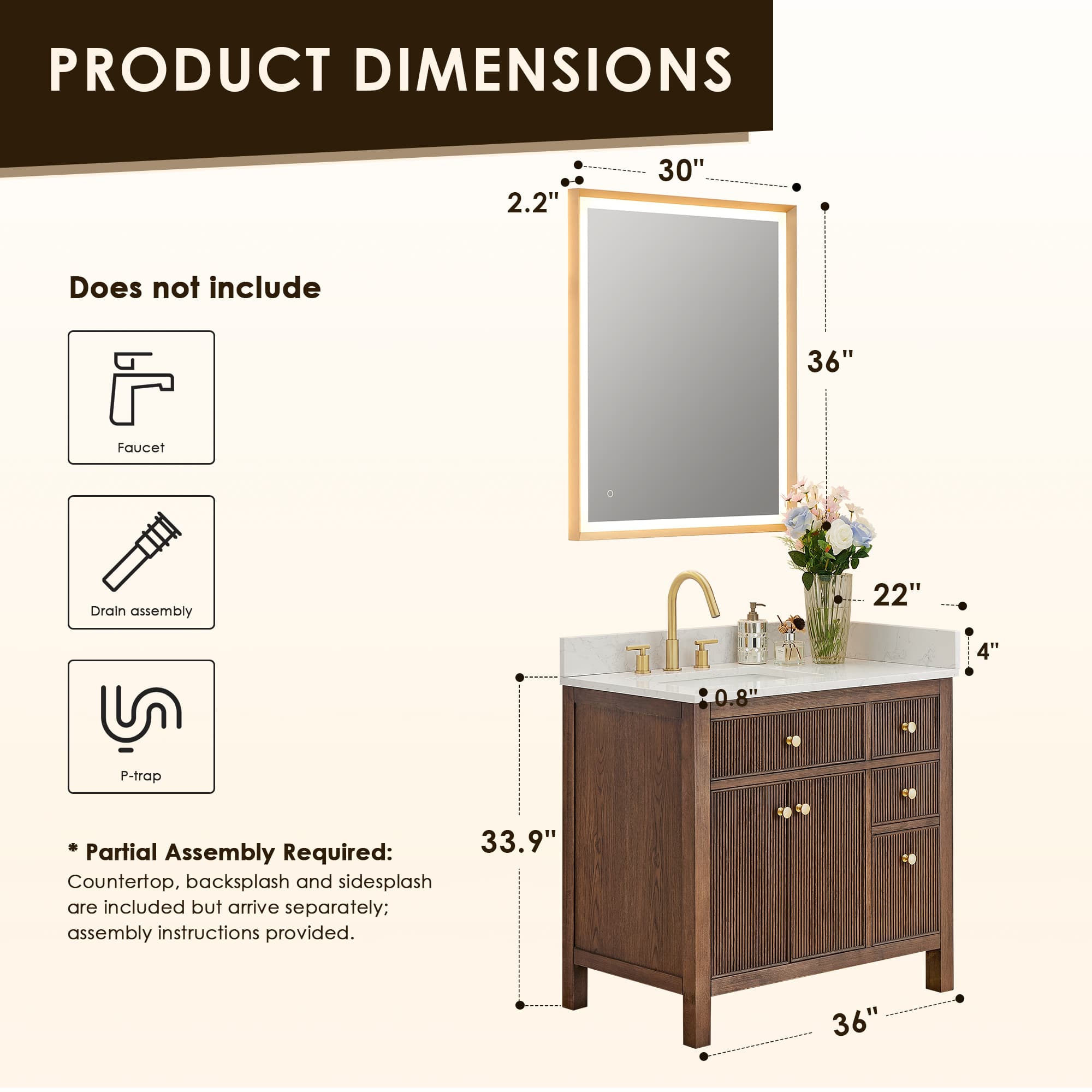 Altair Cerrito Freestanding Bathroom Vanity - photo 12 of 14