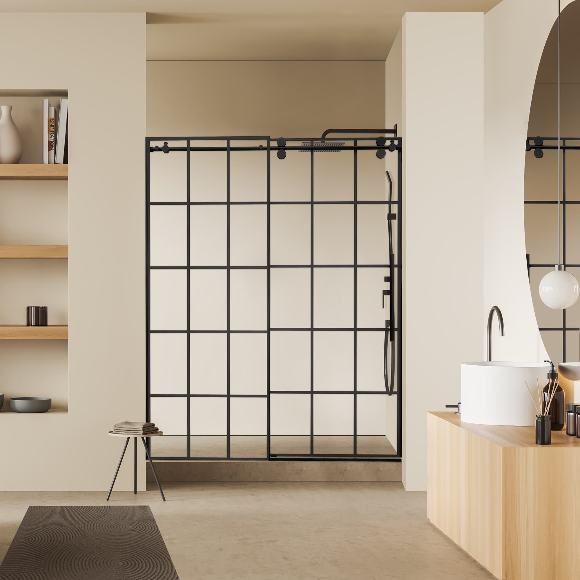 Altair Esense 60" W x 76" H Single Sliding Frameless Shower Door - photo 5 of 15