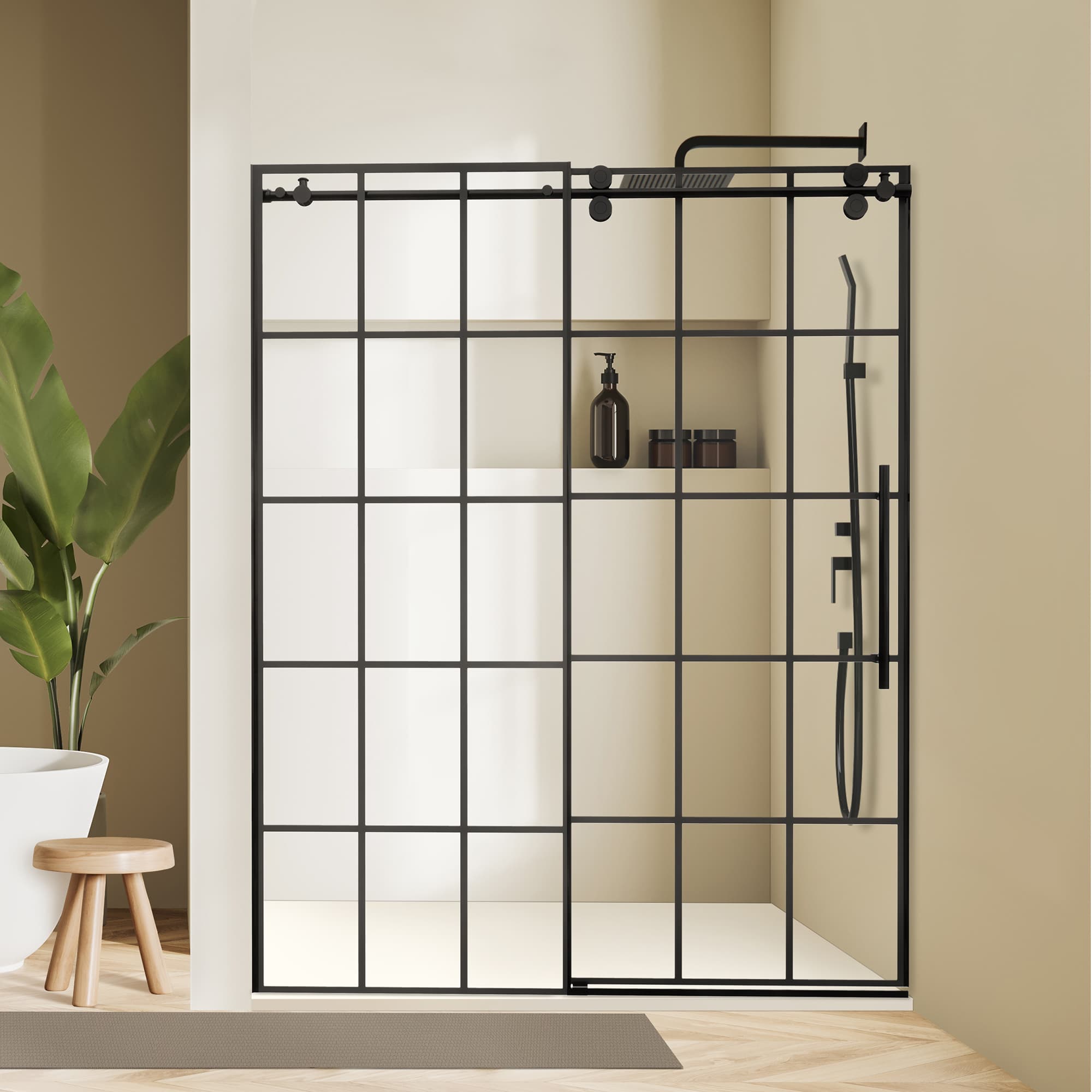 Altair Esense 60" W x 76" H Single Sliding Frameless Shower Door - photo 6 of 15