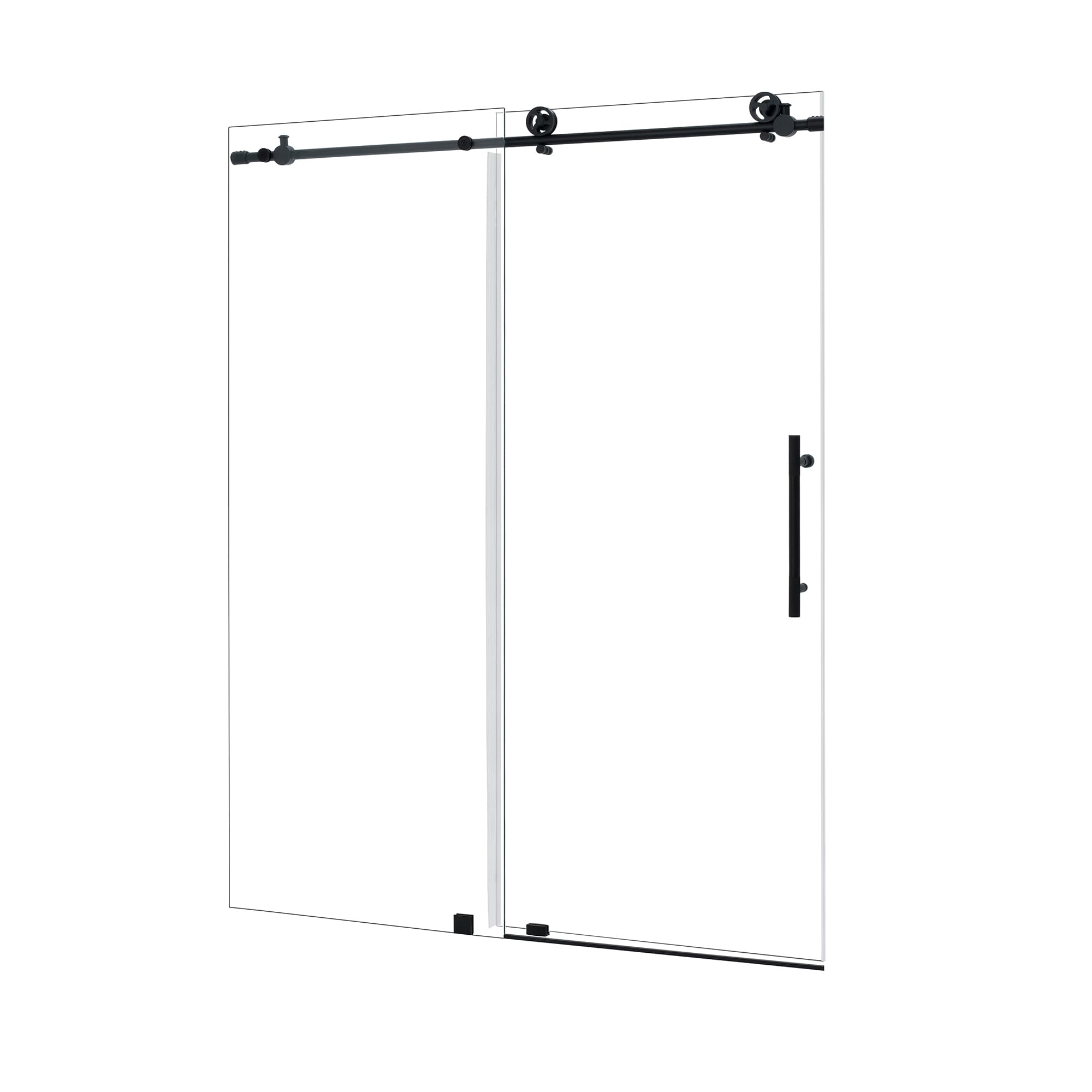 Altair Gareth 60" W x 78" H Single Sliding Frameless Shower Door - photo 2 of 12