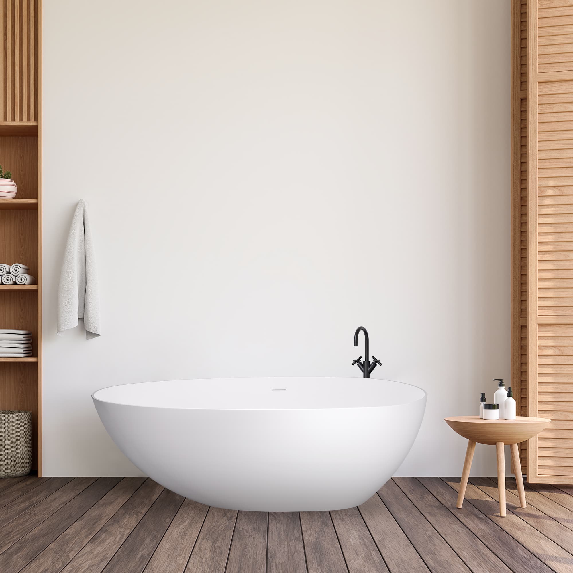 Altair Giotto Solid Surface Freestanding Soaking Bathtub - photo 10 of 24