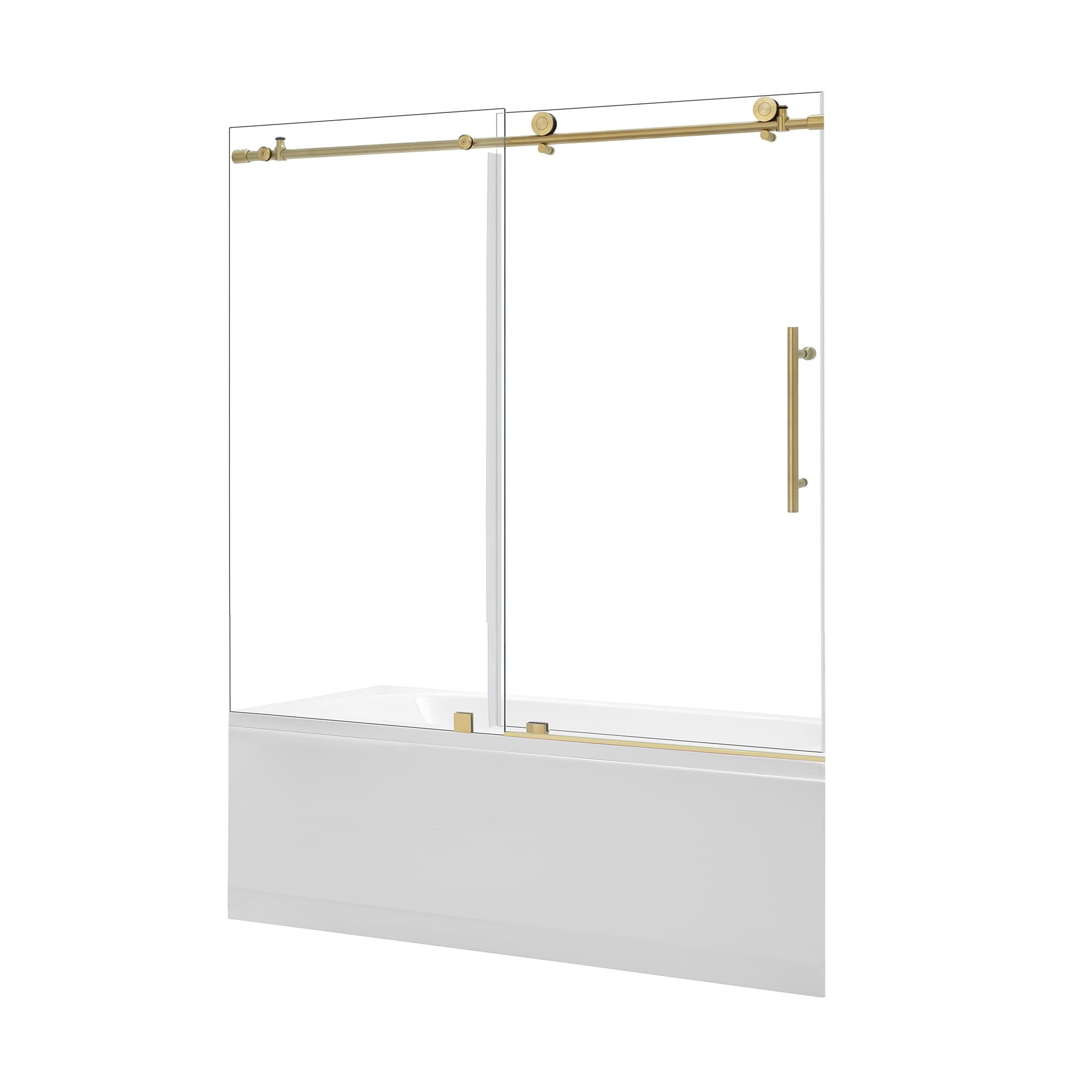 Altair Lazaro 60" W x 58" H Single Sliding Frameless Tub Door - photo 2 of 12