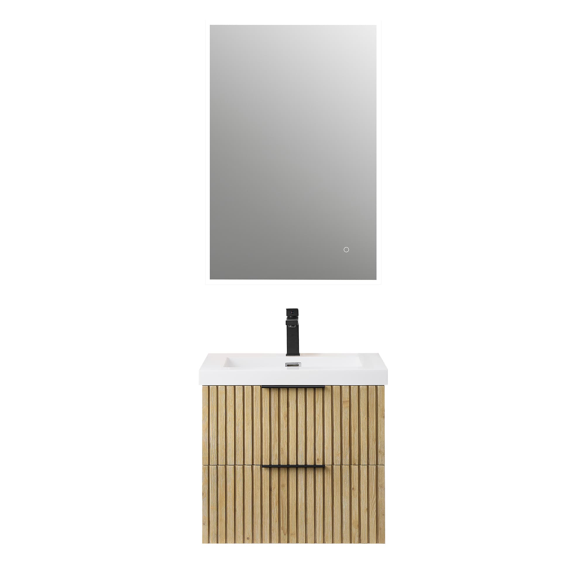 Altair Livia Freestanding Bathroom Vanity in Nature Brown - photo 1 of 12