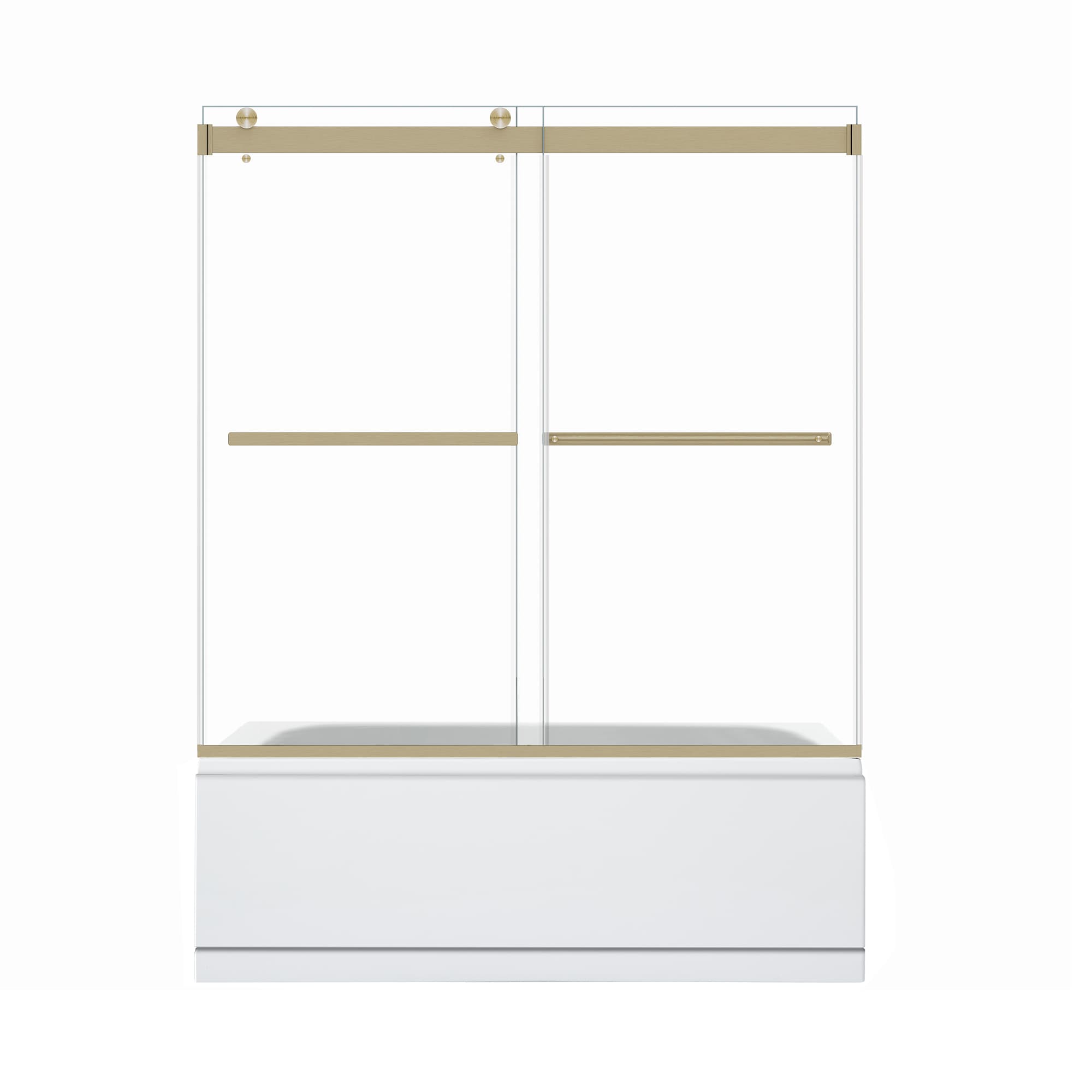 Altair Marcelo 60" W x 58" H By-Pass Frameless Tub Door - photo 1 of 14