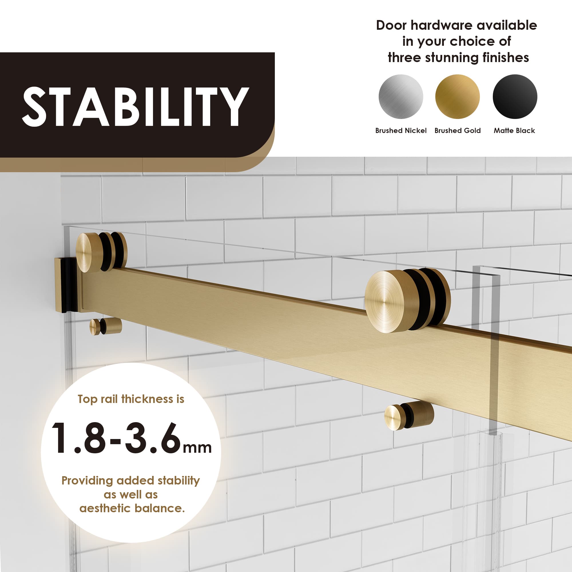 Altair Marcelo By-Pass Frameless Shower Door - photo 8 of 14