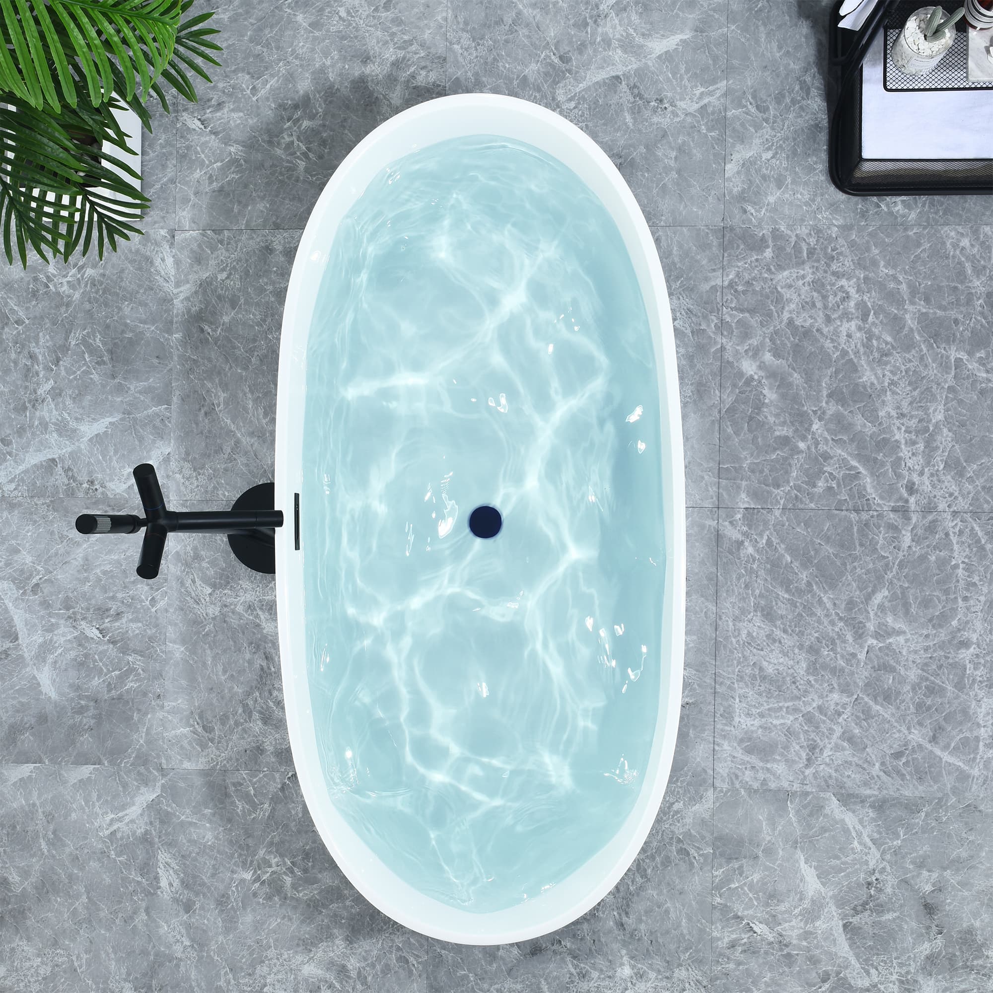 Altair Rauris 59 Inch Acrylic Soaking Bathtub - photo 8 of 13