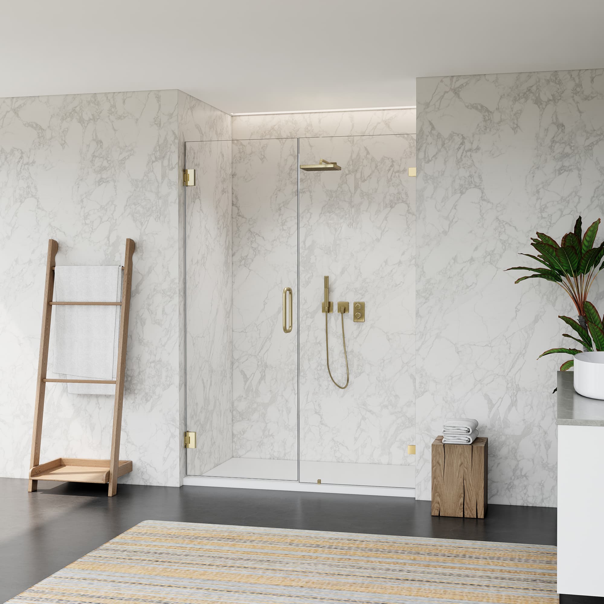 Altair Roisin Frameless Hinged Shower Door - photo 4 of 12
