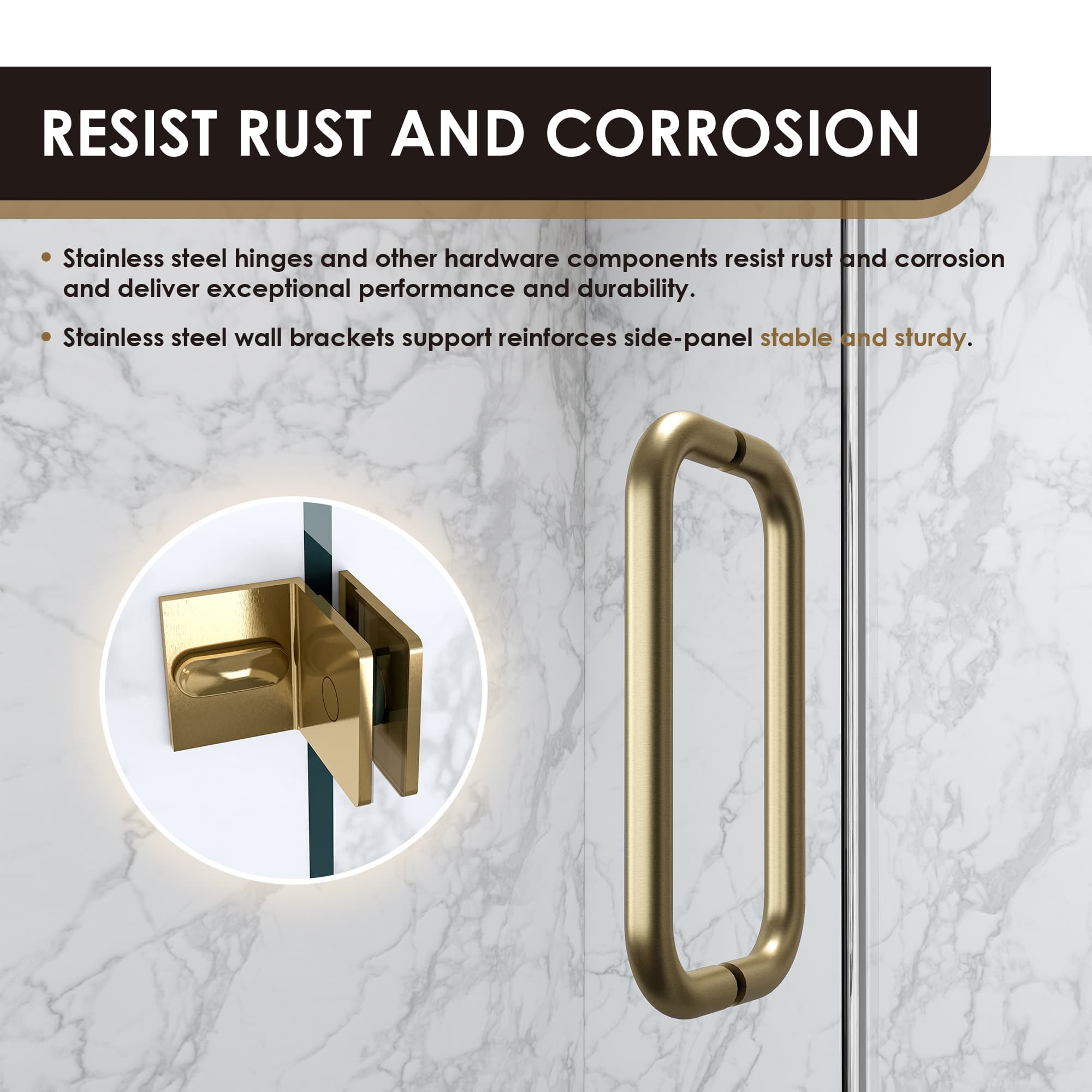 Altair Roisin Frameless Hinged Shower Door - photo 9 of 12