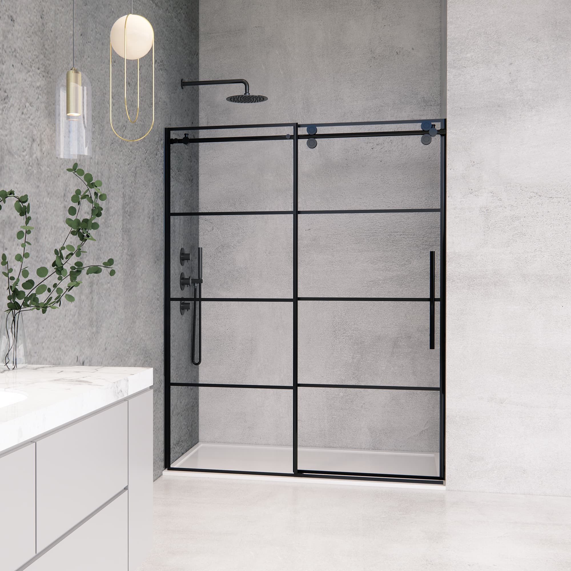 Altair Sankiz 60" W x 76" H Single Sliding Frameless Shower Door - photo 3 of 15