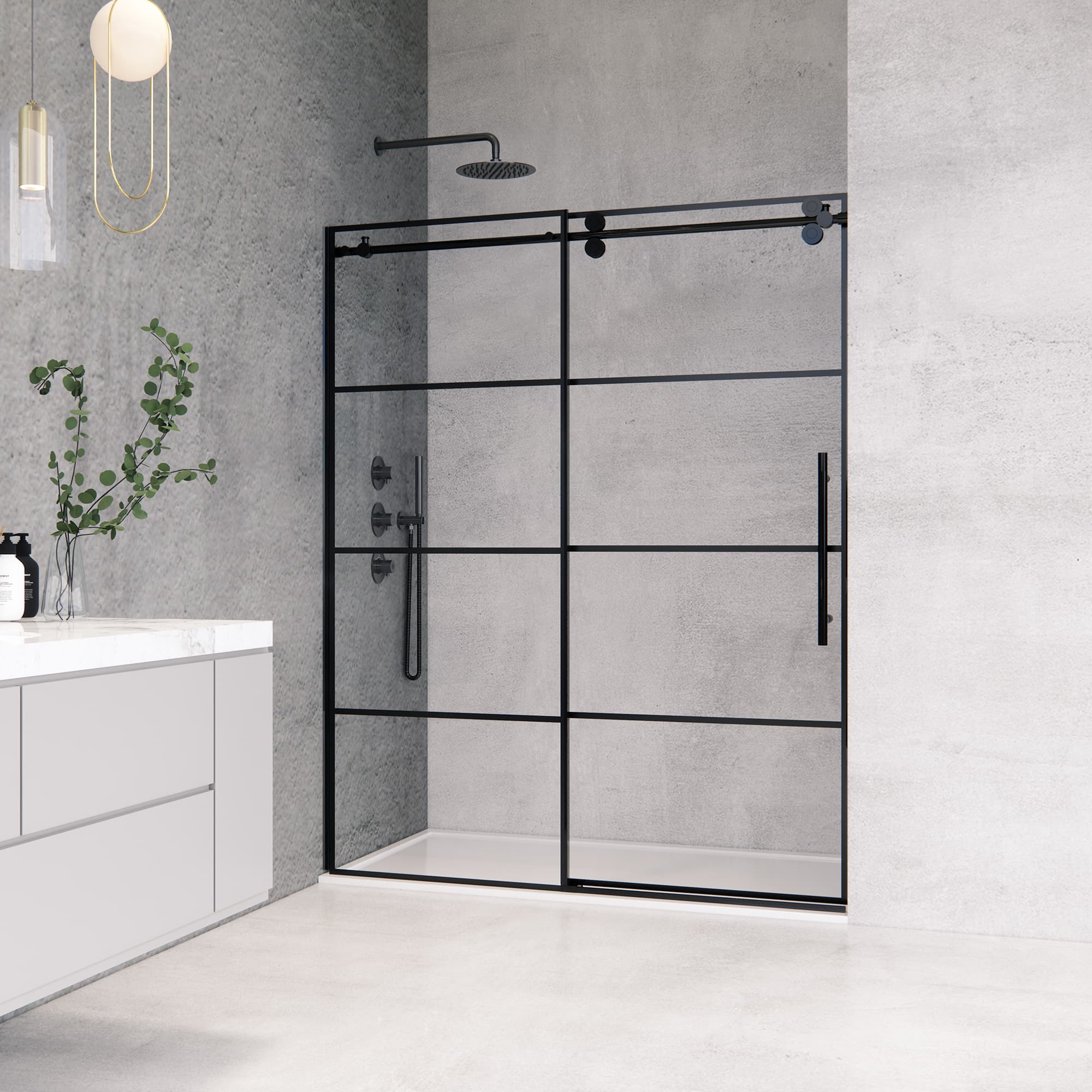 Altair Sankiz 60" W x 76" H Single Sliding Frameless Shower Door - photo 4 of 15