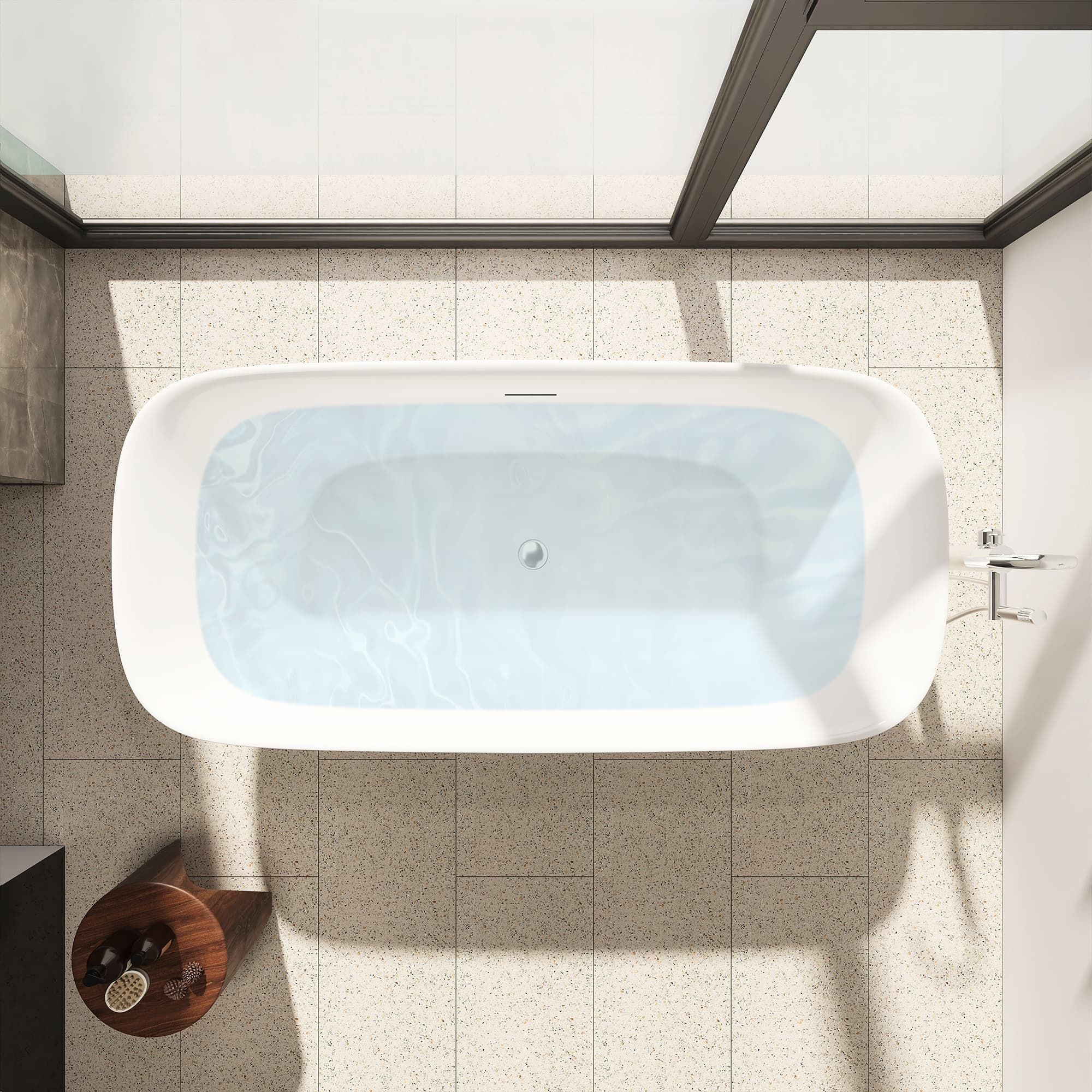 Altair Sarnia Freestanding Acrylic Soaking Bathtub - photo 8 of 18