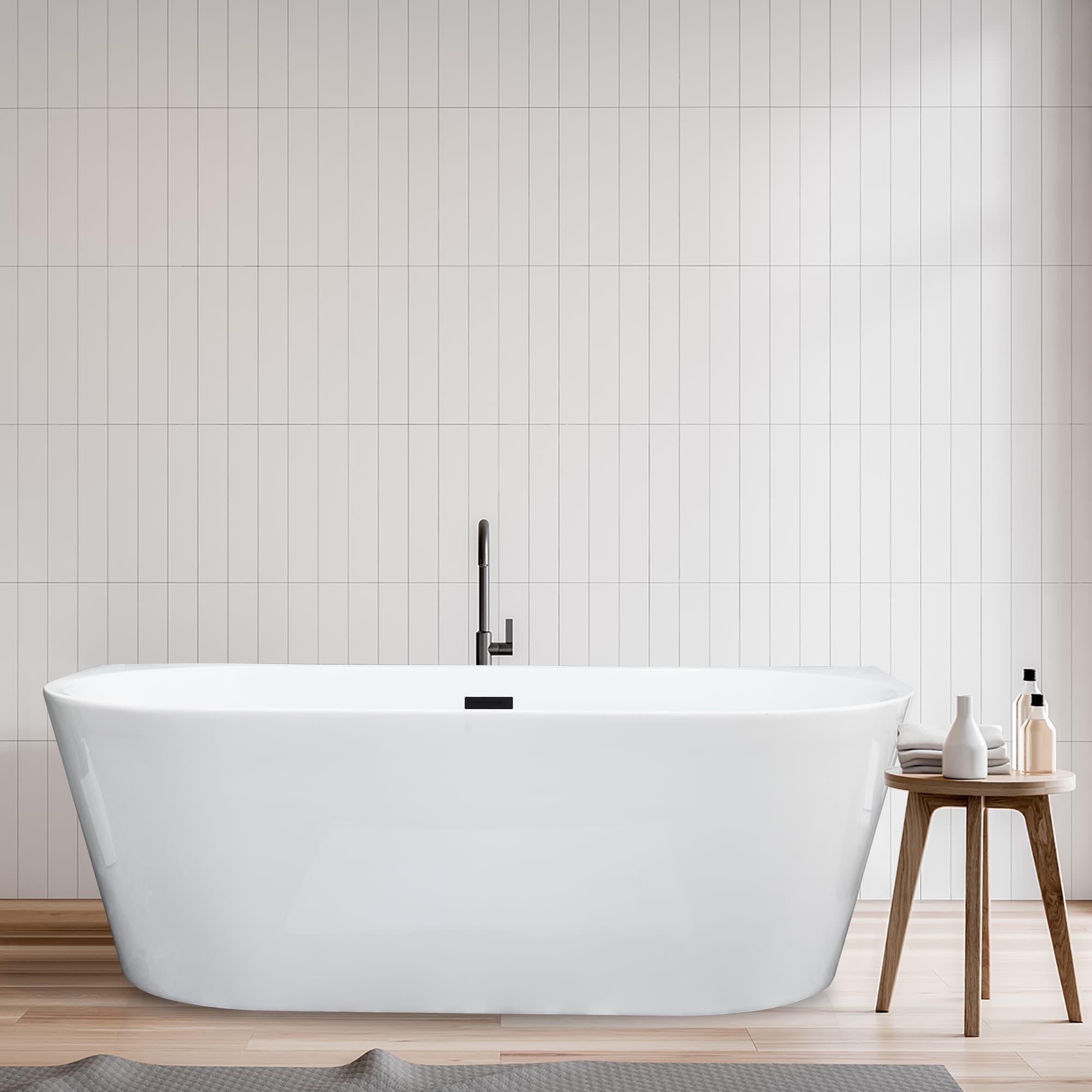 Altair Satchi 67 Inch Acrylic Soaking Bathtub - photo 10 of 13