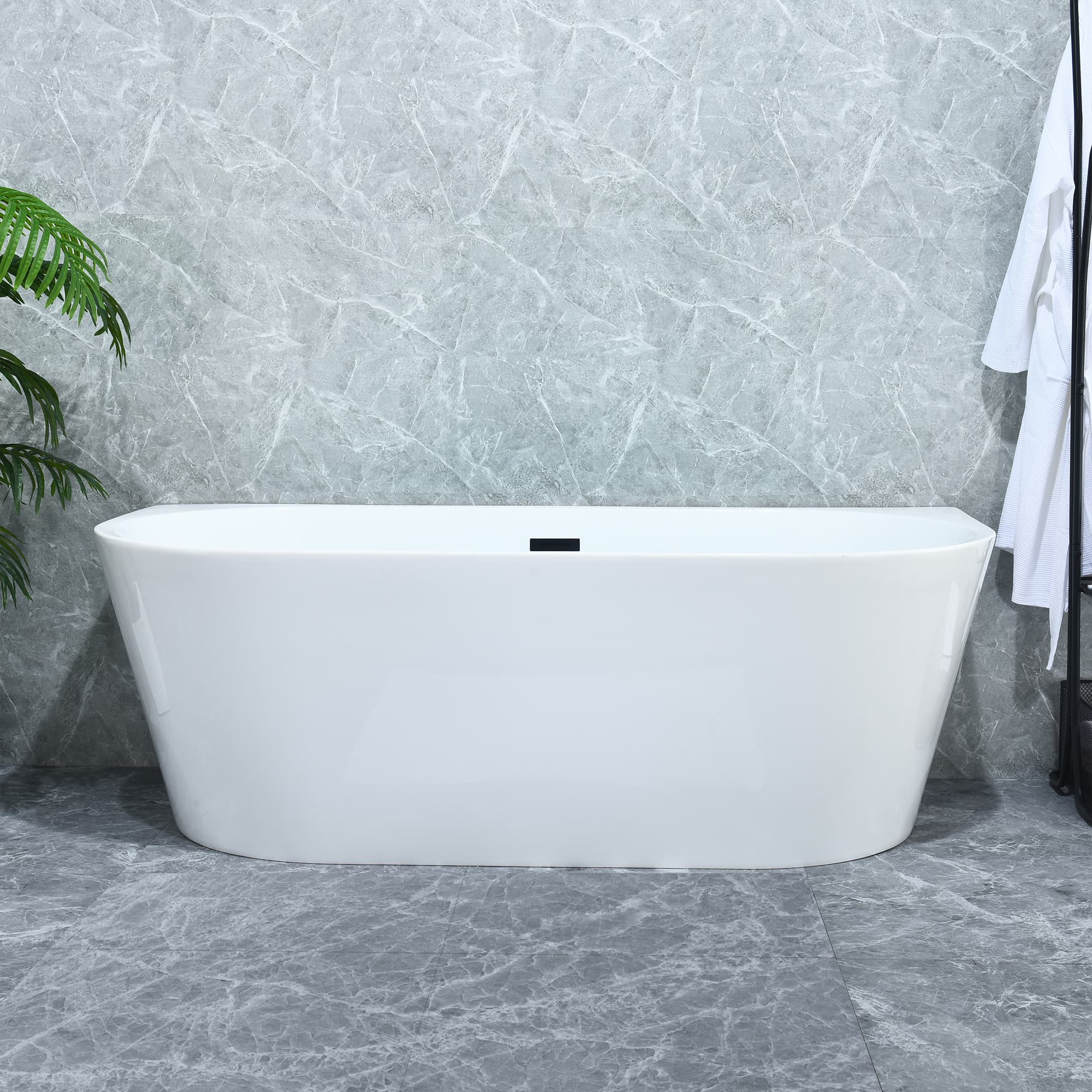 Altair Satchi 67 Inch Acrylic Soaking Bathtub - photo 5 of 13