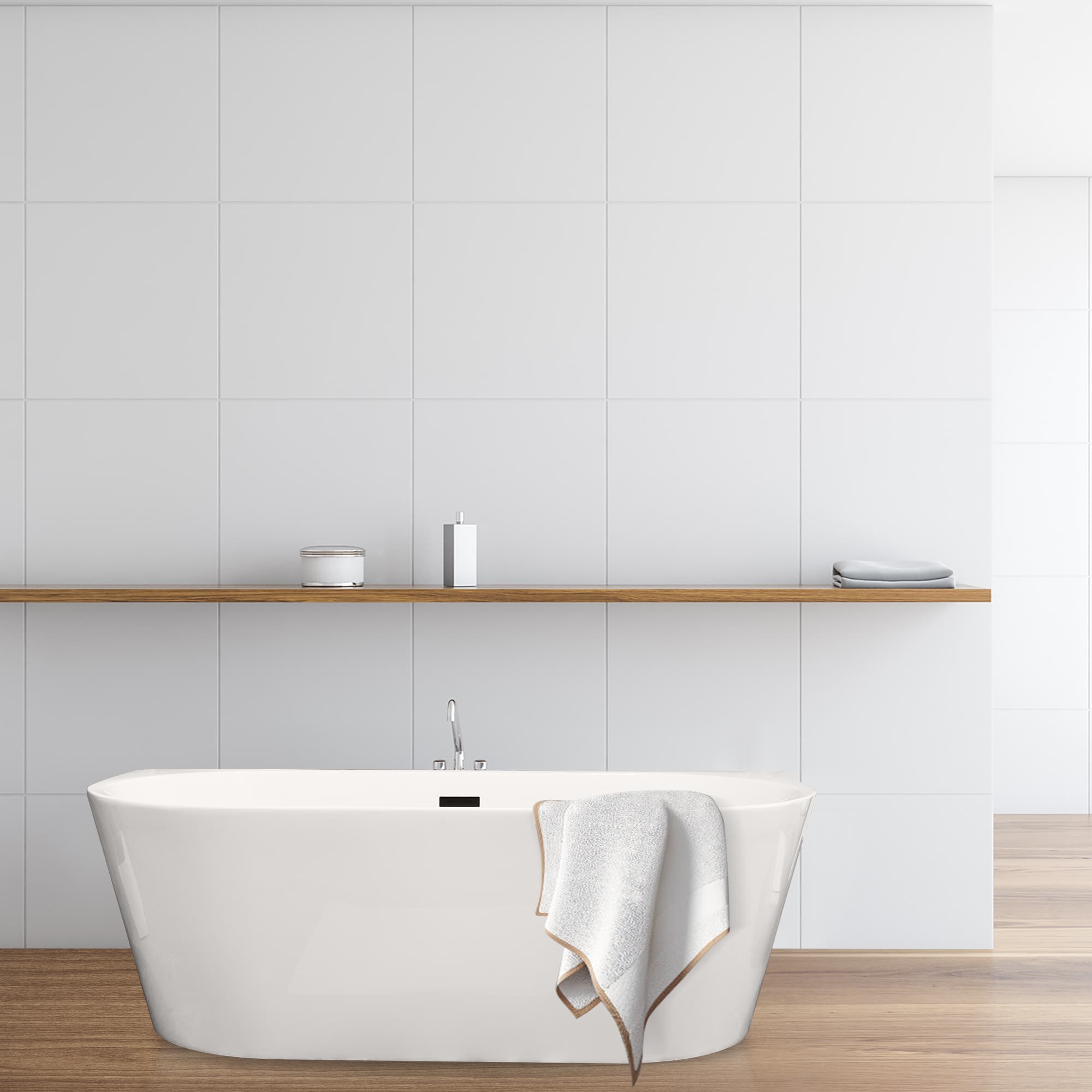 Altair Satchi 67 Inch Acrylic Soaking Bathtub - photo 9 of 13